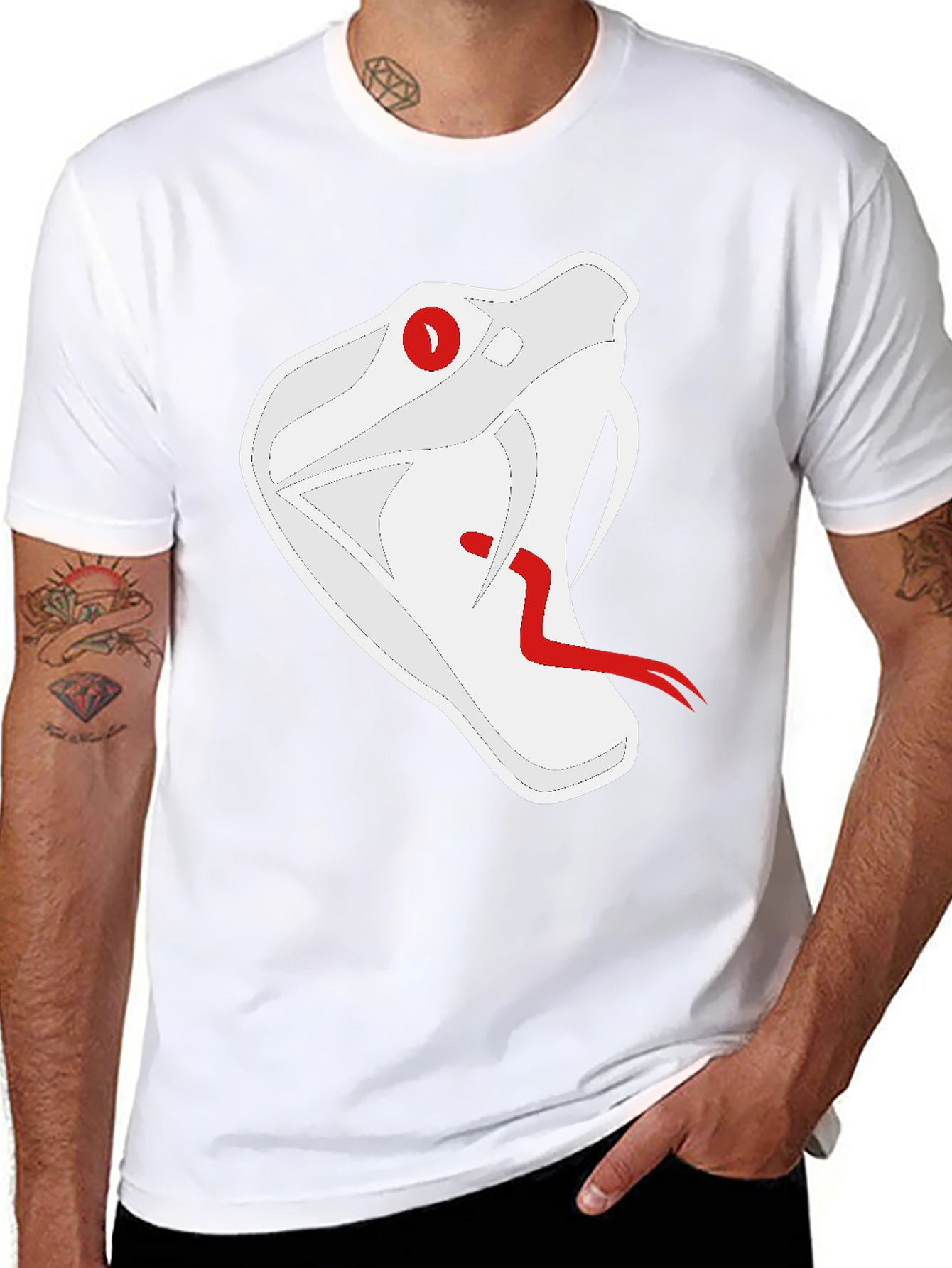 Snake T-Shirt - Black Graphic Tee