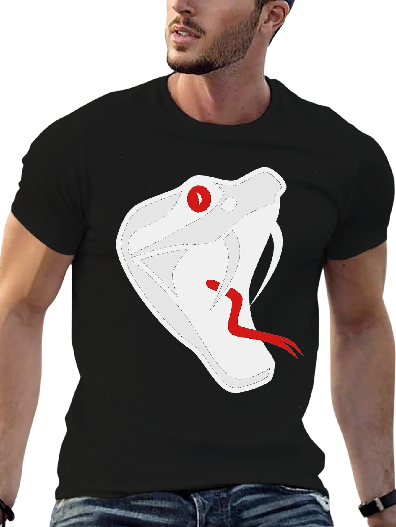 Snake T-Shirt - Black Graphic Tee
