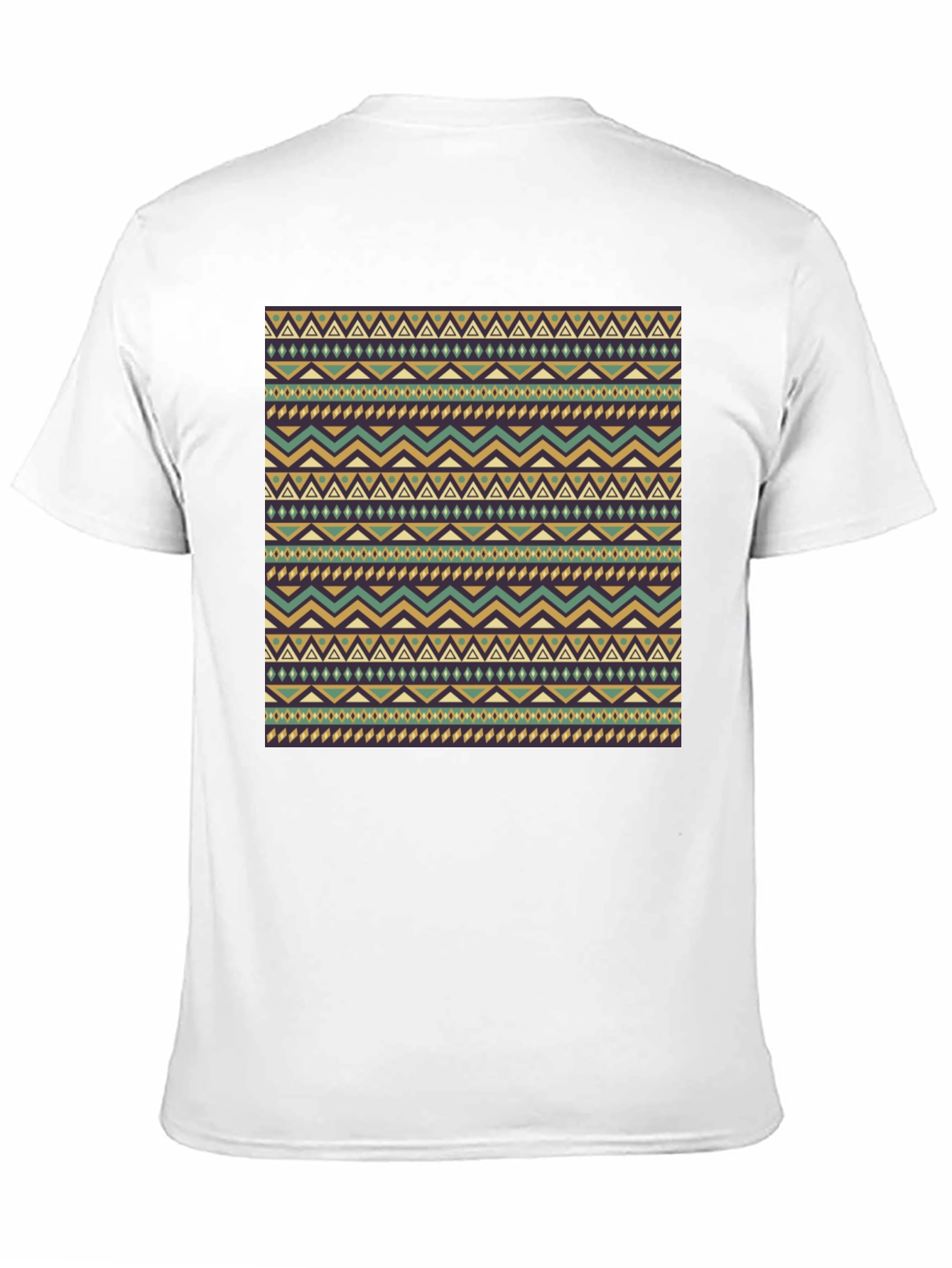 Tribal Pattern Black Tee