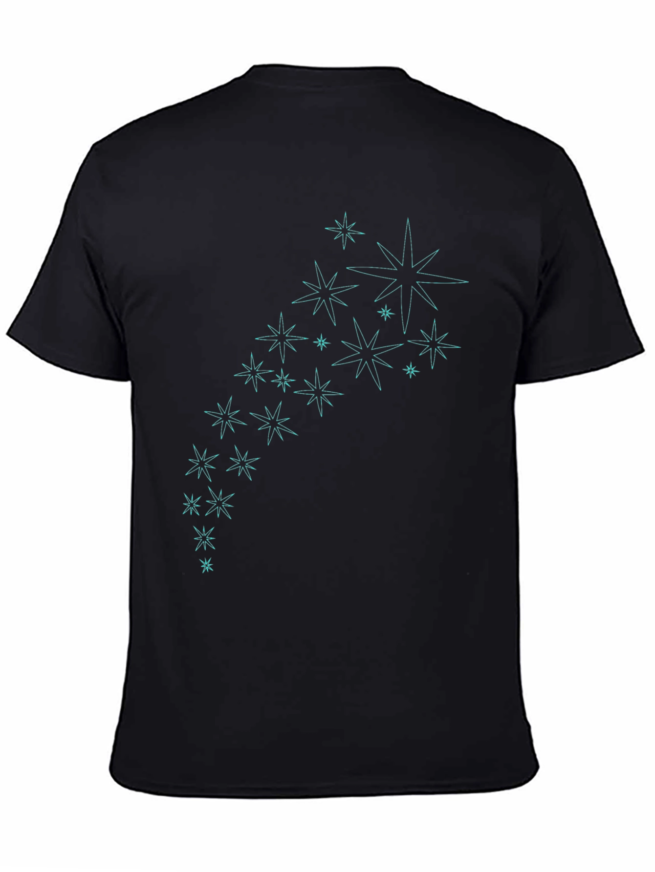 Star Burst Graphic Tee - Stylish Black T-Shirt