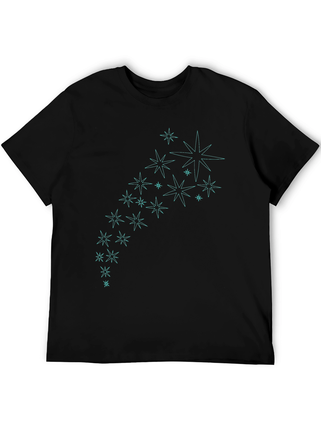 Star Burst Graphic Tee - Stylish Black T-Shirt