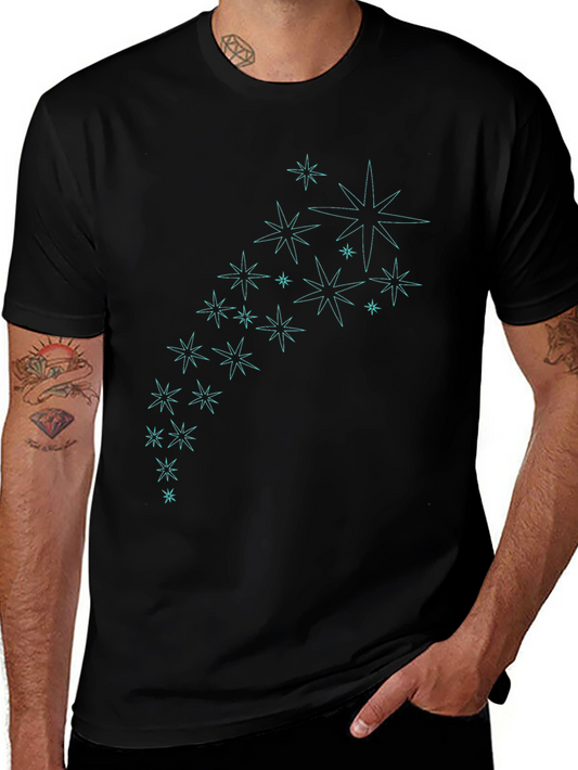 Star Burst Graphic Tee - Stylish Black T-Shirt