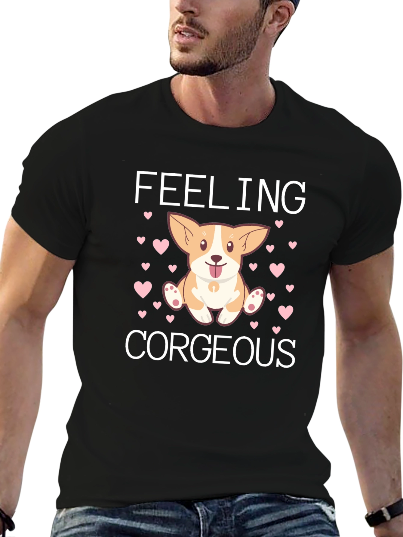 Feeling Corgeous Corgi T-Shirt – Cute Dog Lover Tee