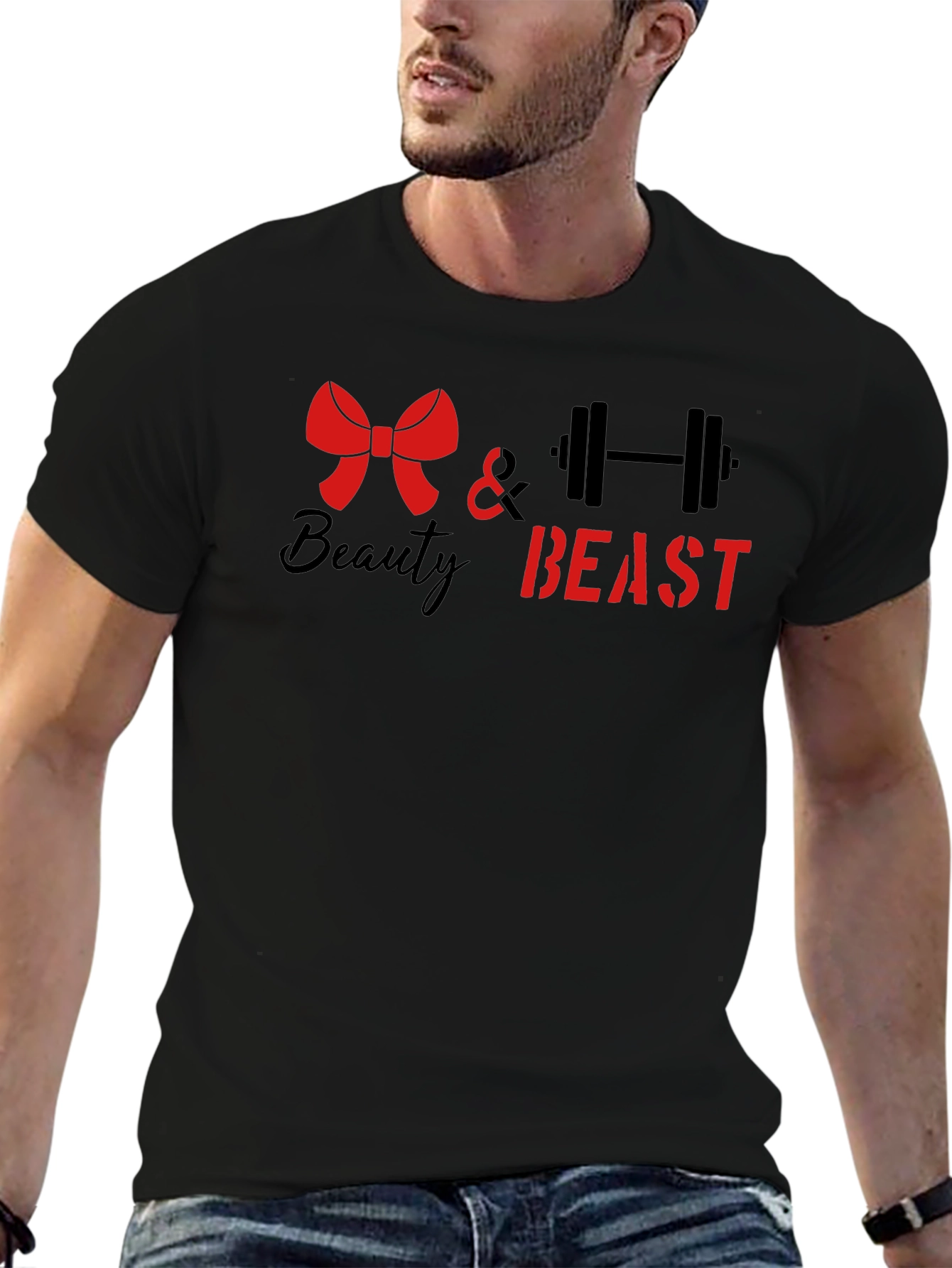 Beauty and Beast Graphic Tee - Fitness Apparel