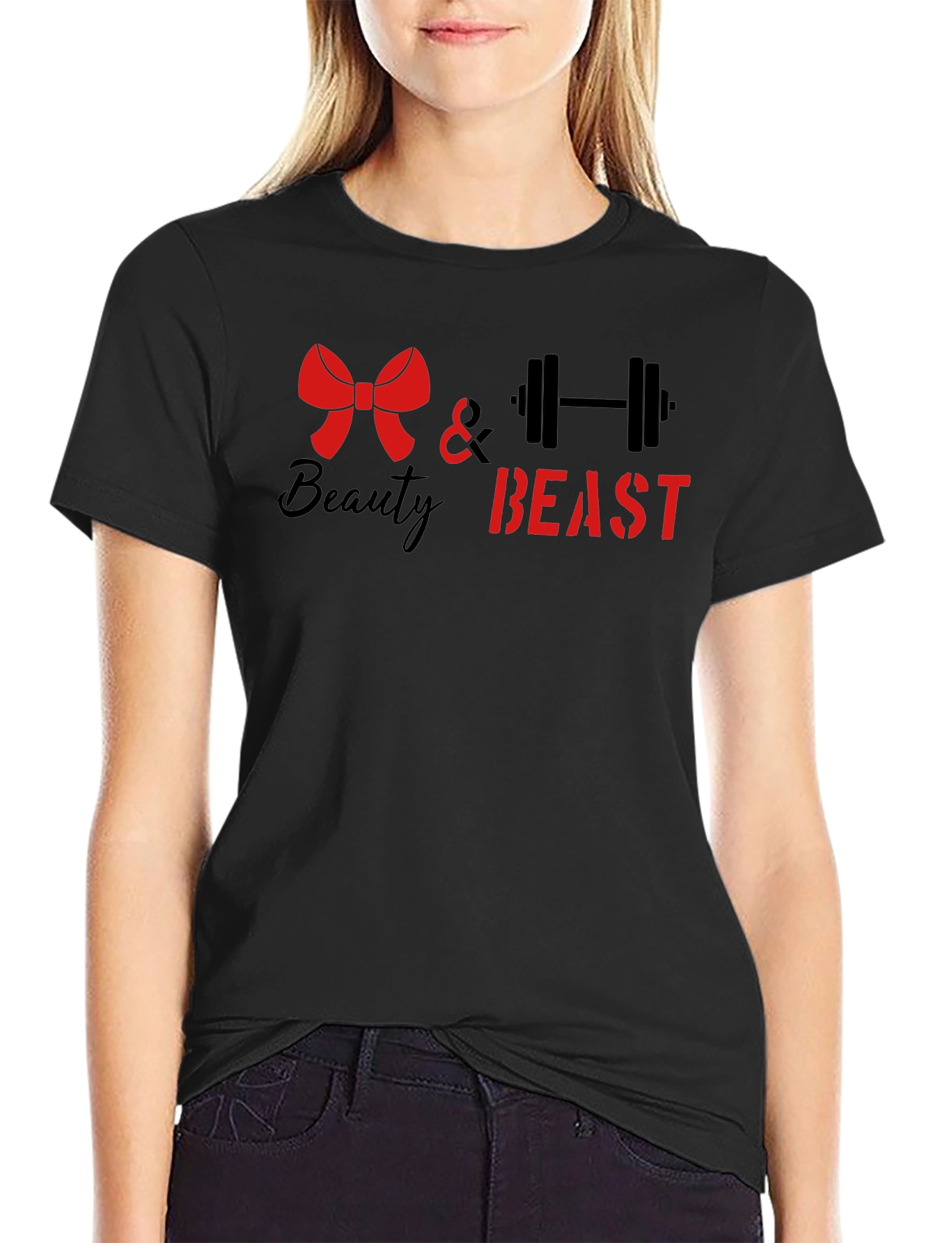 Beauty and Beast Graphic Tee - Fitness Apparel