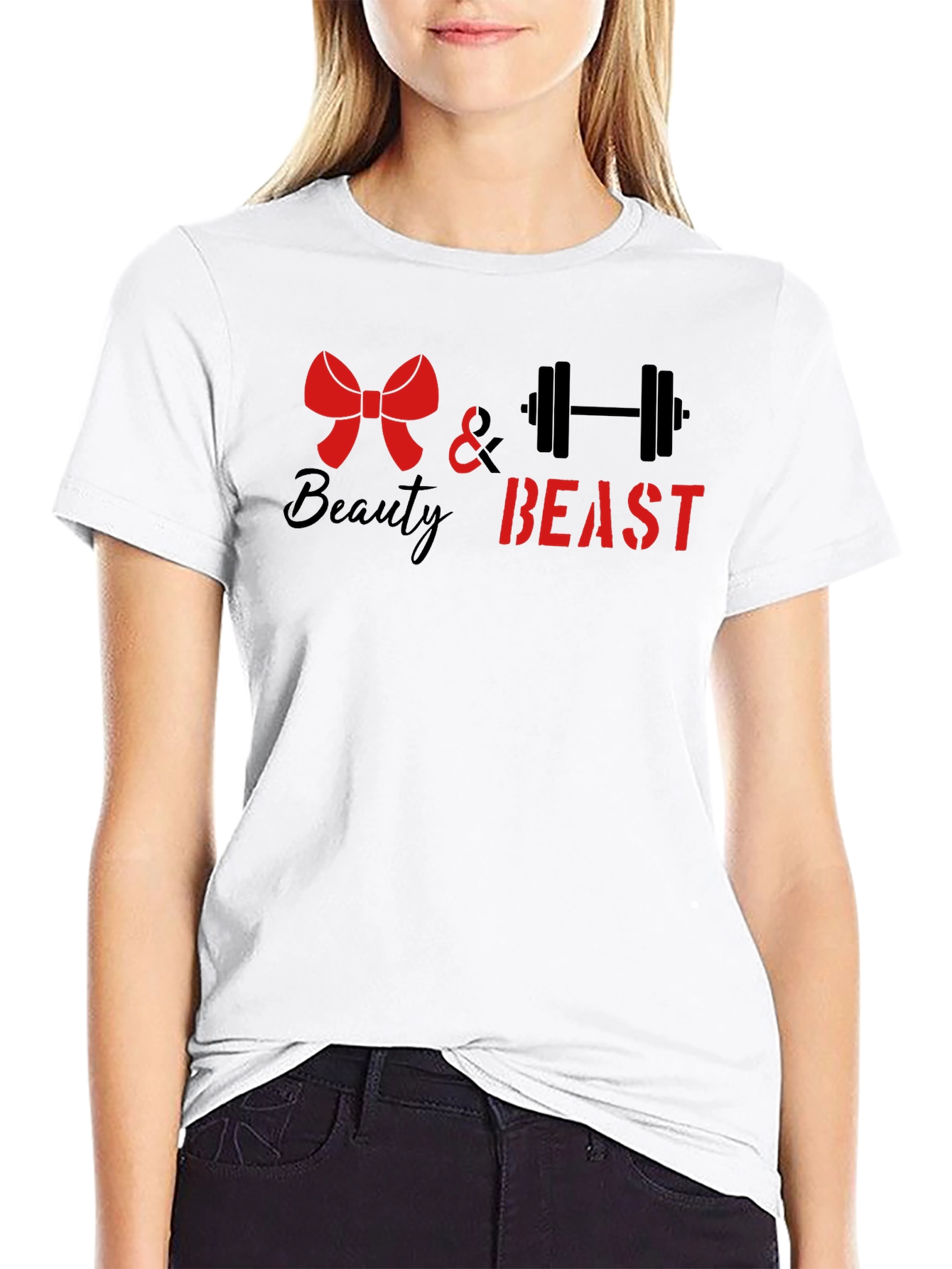 Beauty and Beast Graphic Tee - Fitness Apparel