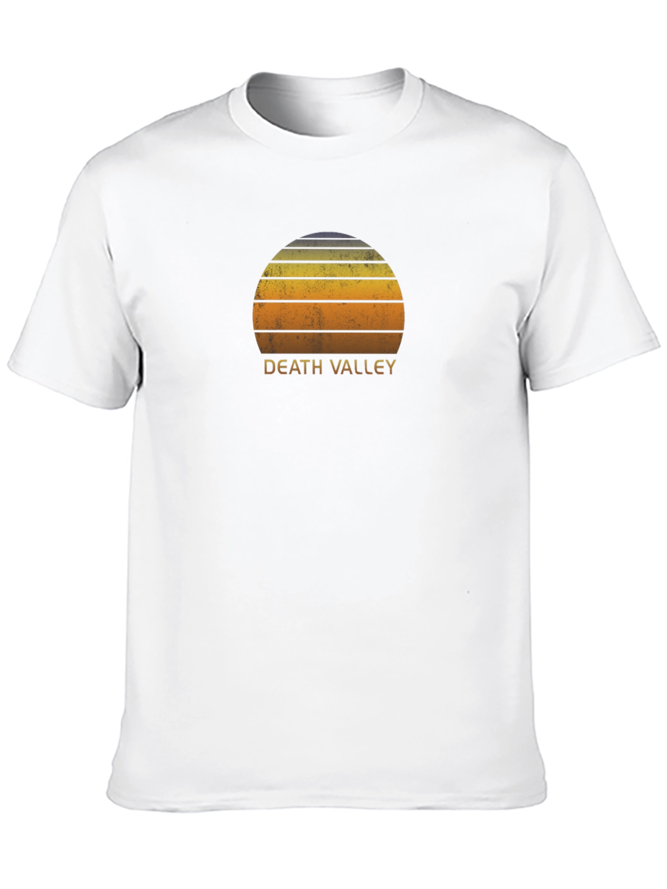 Death Valley Retro Sunset T-Shirt - Black