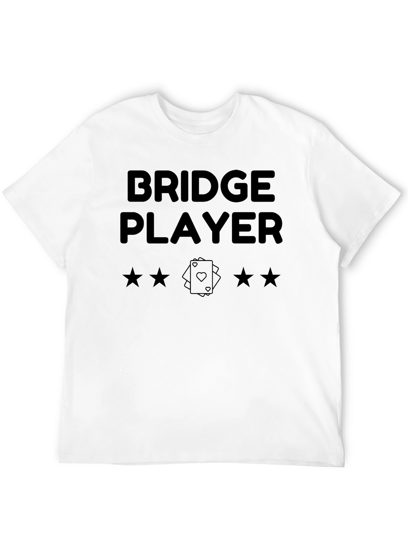 Bridge Player Graphic T-Shirt - Card Game Design