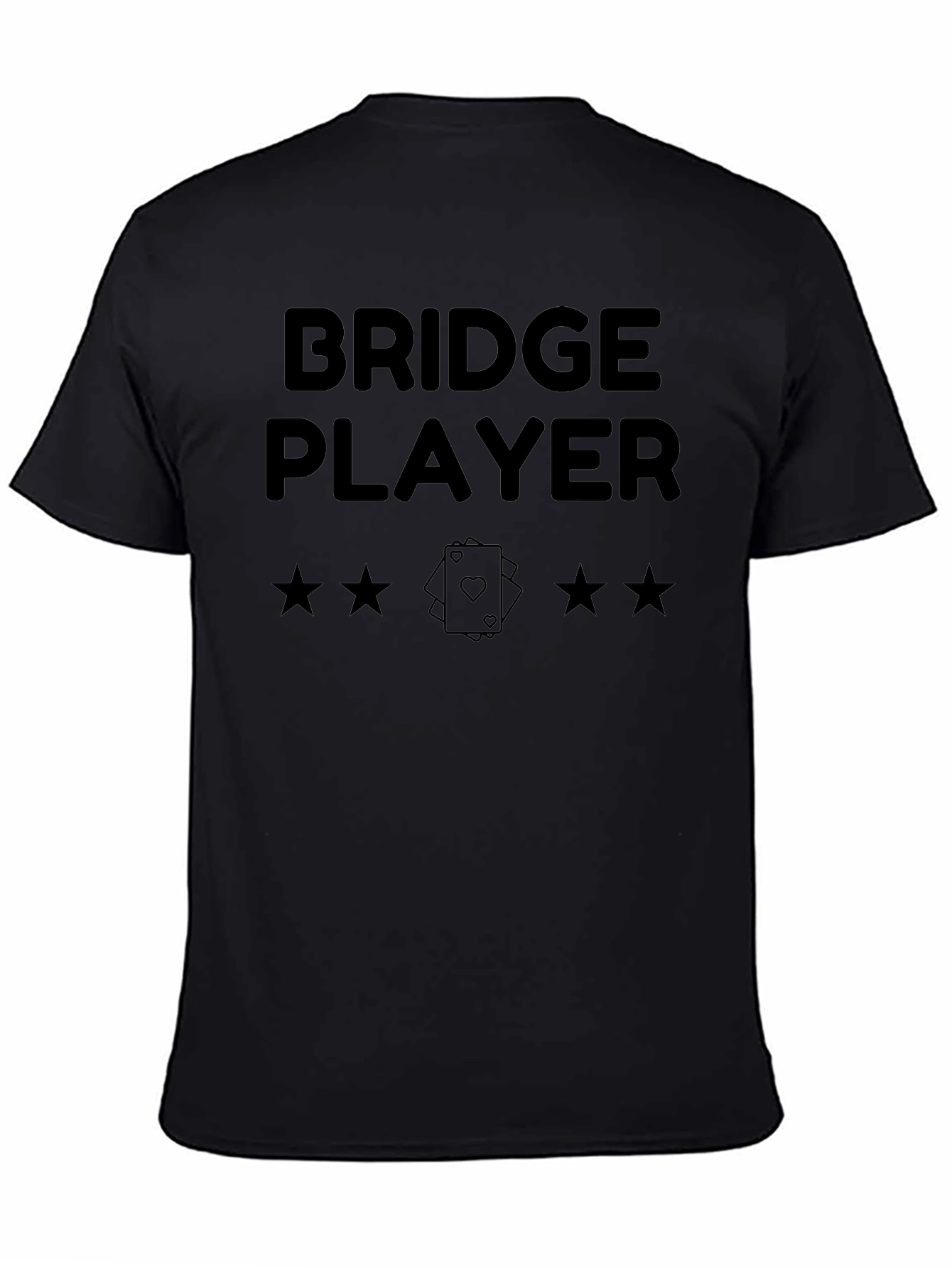 Bridge Player Graphic T-Shirt - Card Game Design