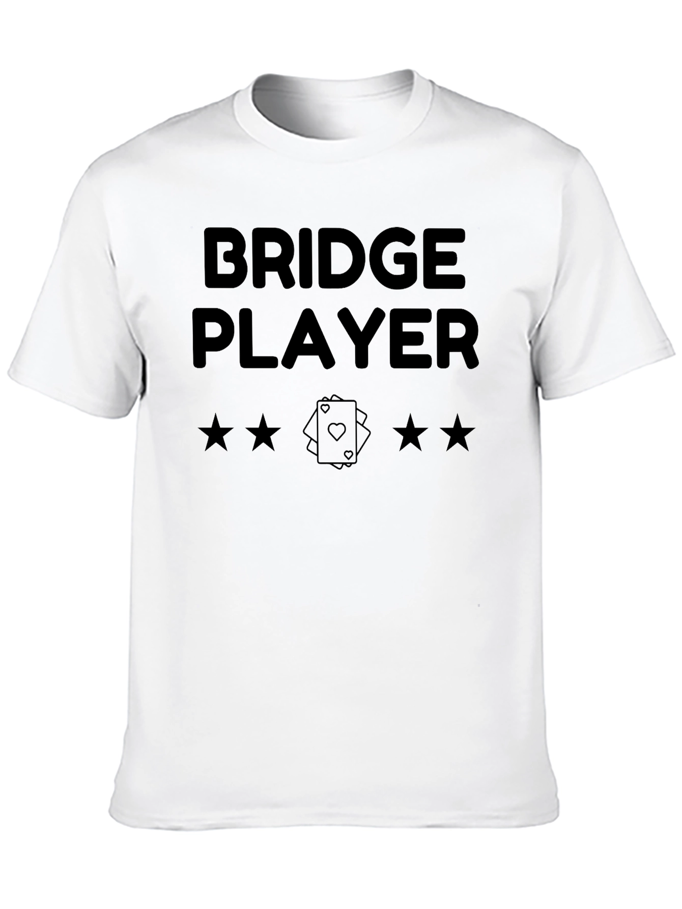 Bridge Player Graphic T-Shirt - Card Game Design