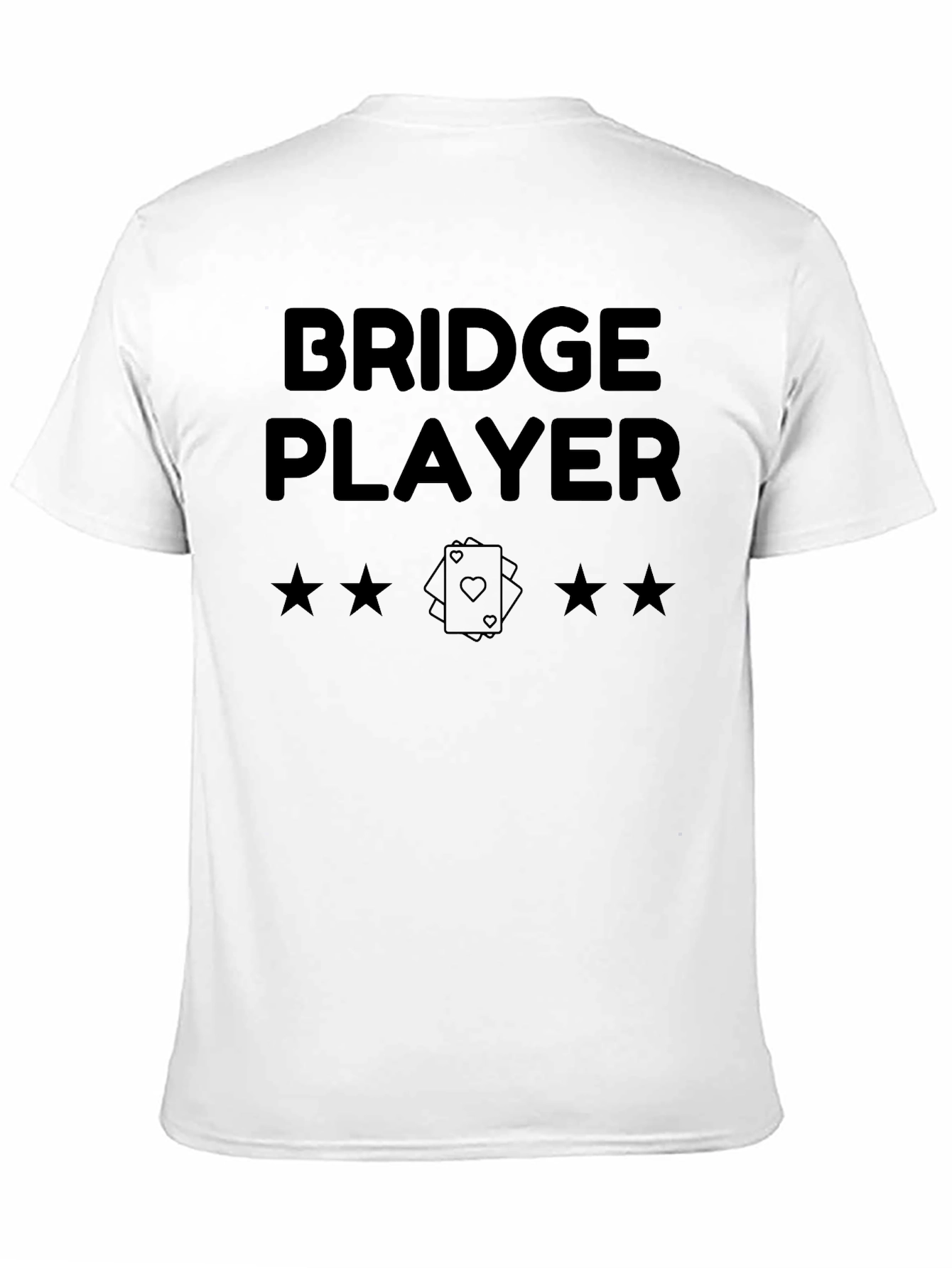 Bridge Player Graphic T-Shirt - Card Game Design