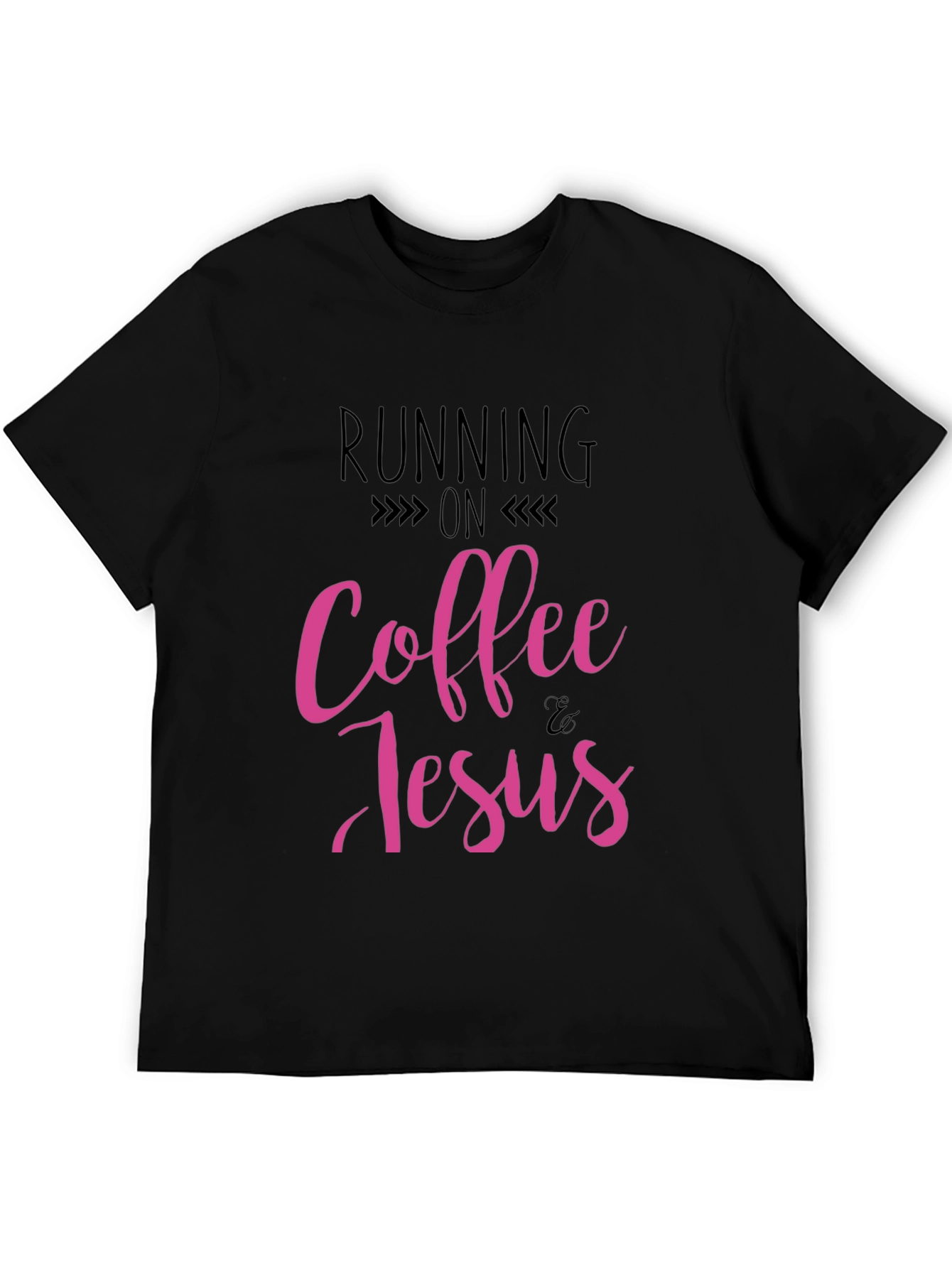 Running on Coffee & Jesus Black T-Shirt
