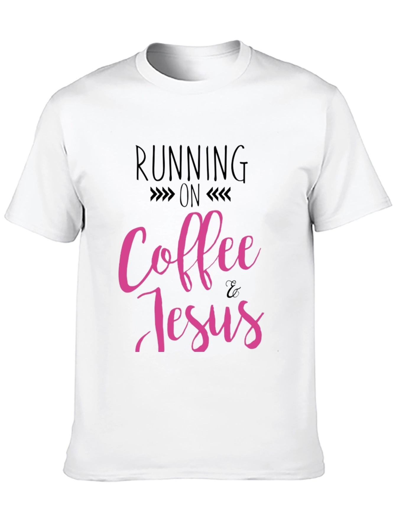 Running on Coffee & Jesus Black T-Shirt
