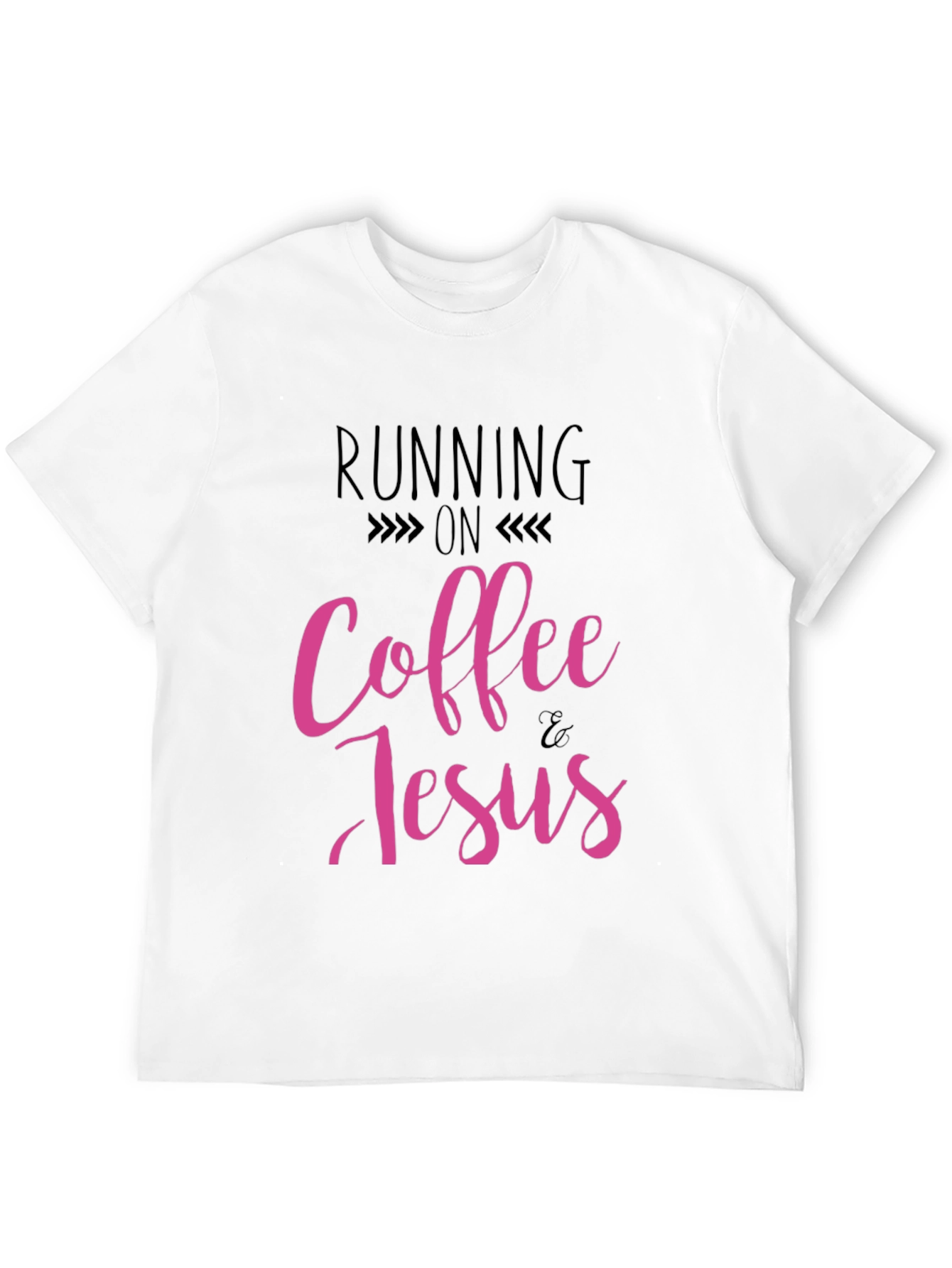 Running on Coffee & Jesus Black T-Shirt