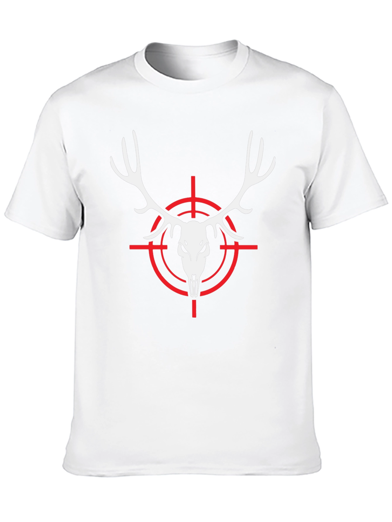 Deer Skull Target Black T-Shirt Hunting