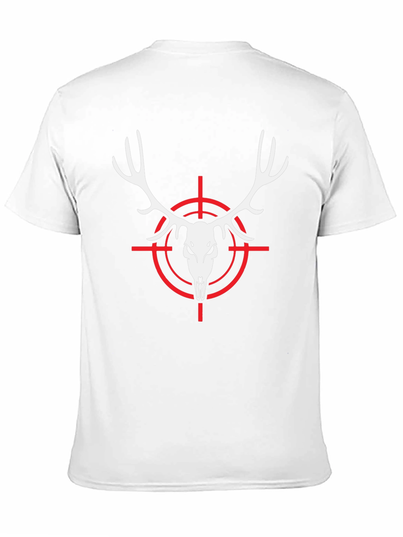 Deer Skull Target Black T-Shirt Hunting