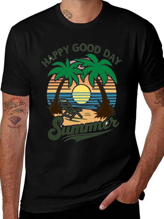 Happy Good Day Summer Graphic T-Shirt