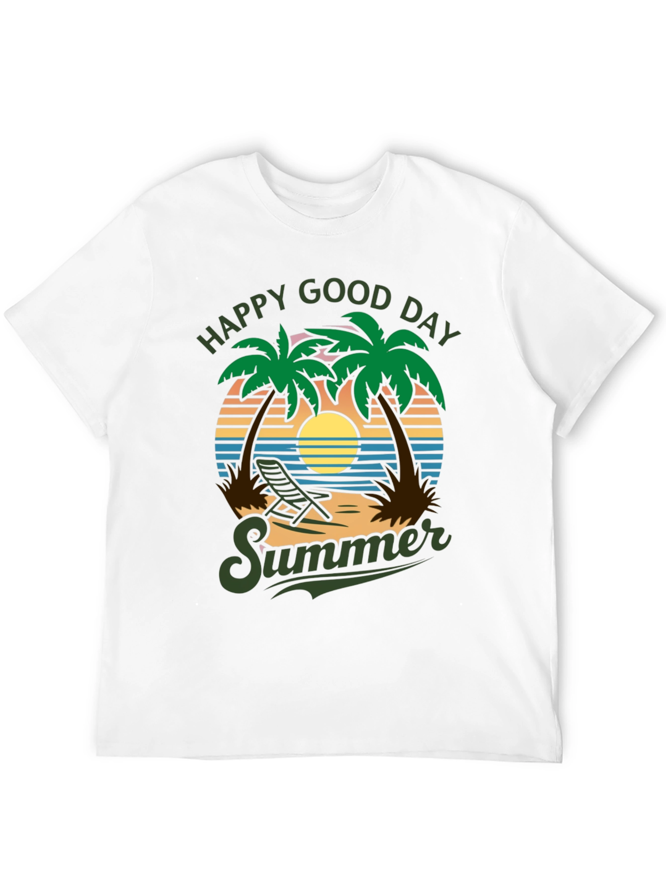 Happy Good Day Summer Graphic T-Shirt