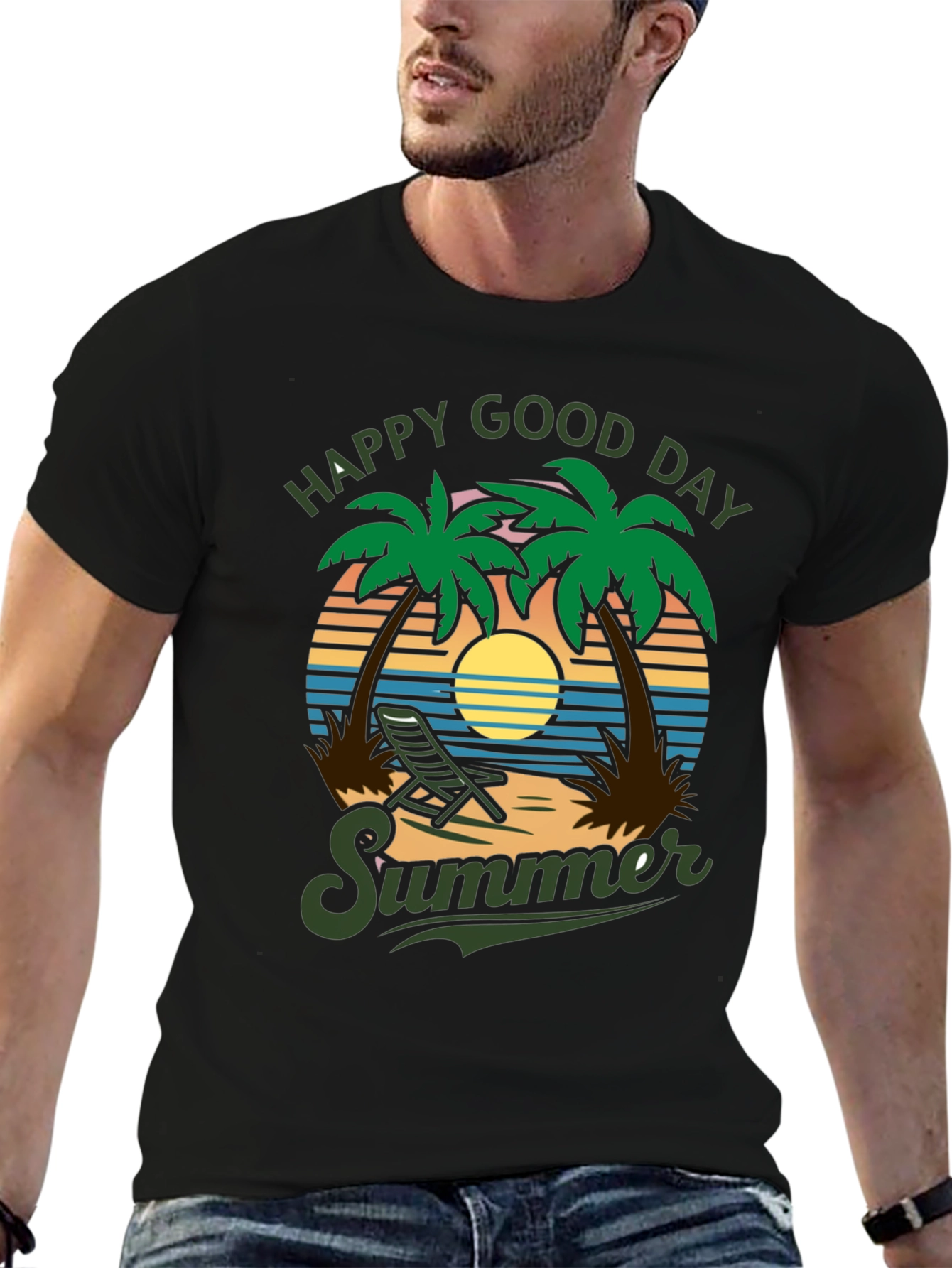 Happy Good Day Summer Graphic T-Shirt