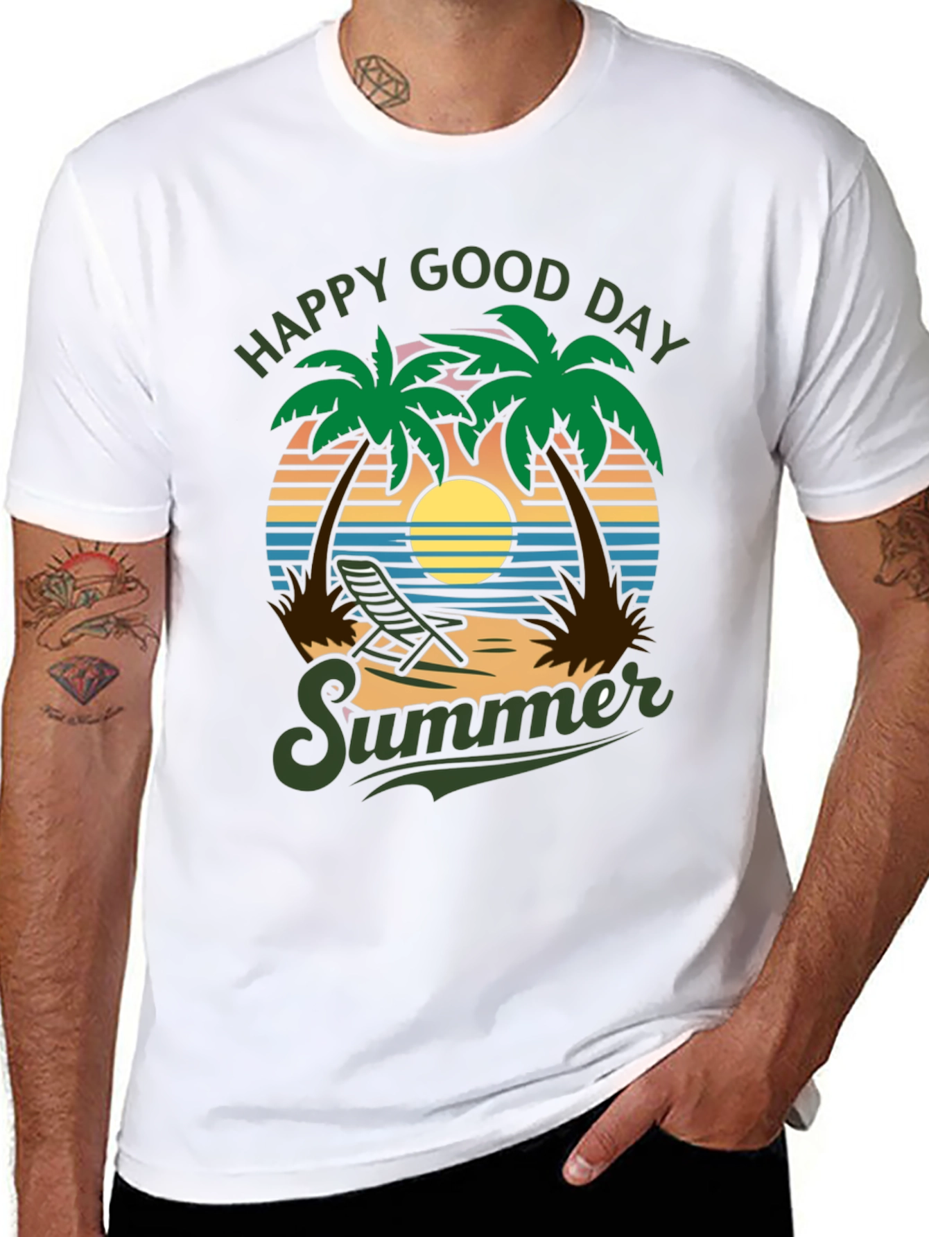 Happy Good Day Summer Graphic T-Shirt