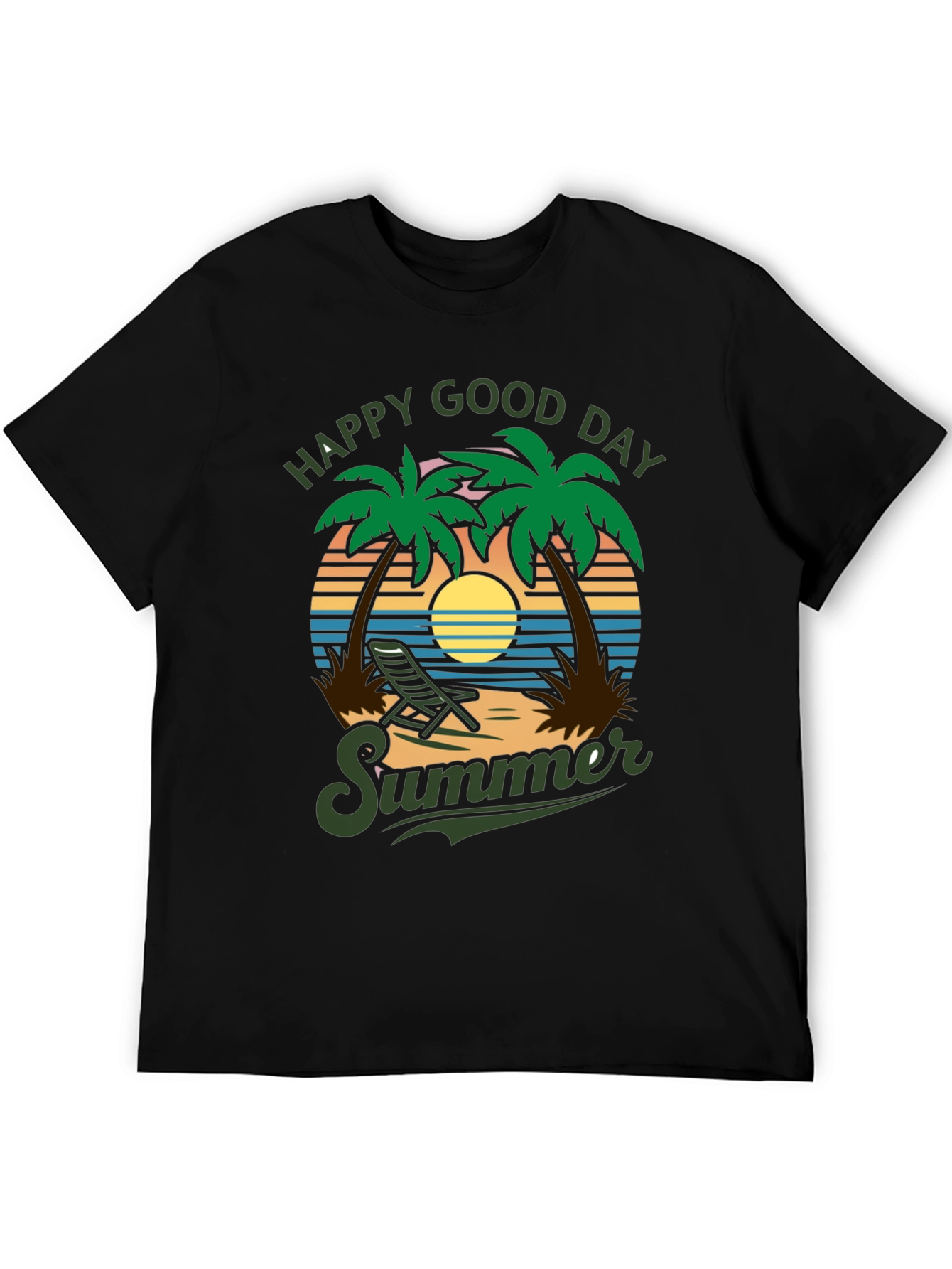 Happy Good Day Summer Graphic T-Shirt