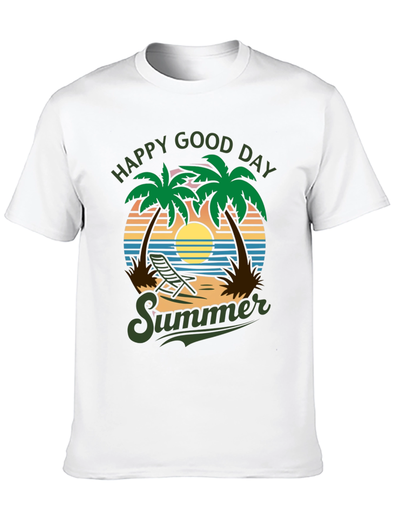 Happy Good Day Summer Graphic T-Shirt