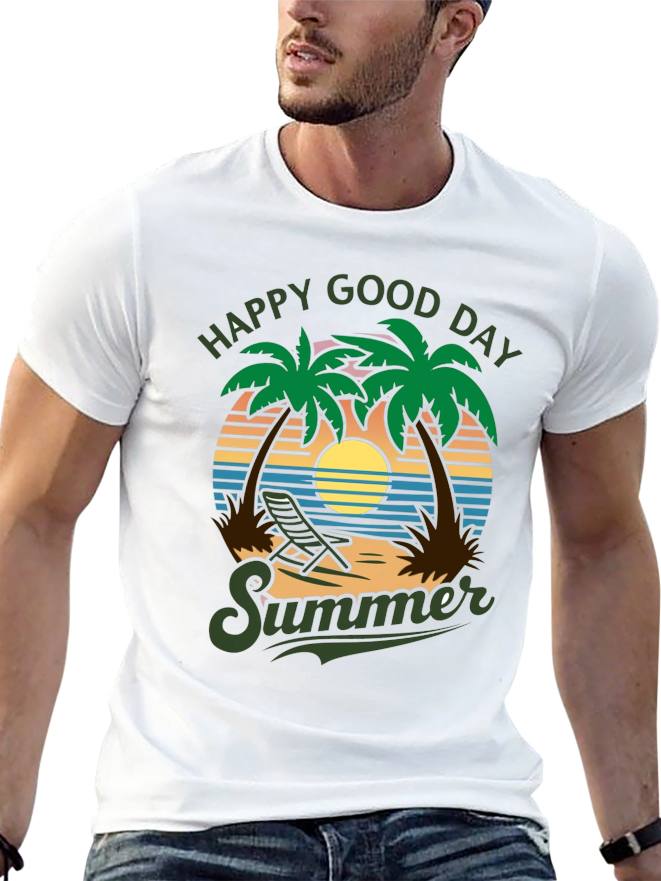 Happy Good Day Summer Graphic T-Shirt