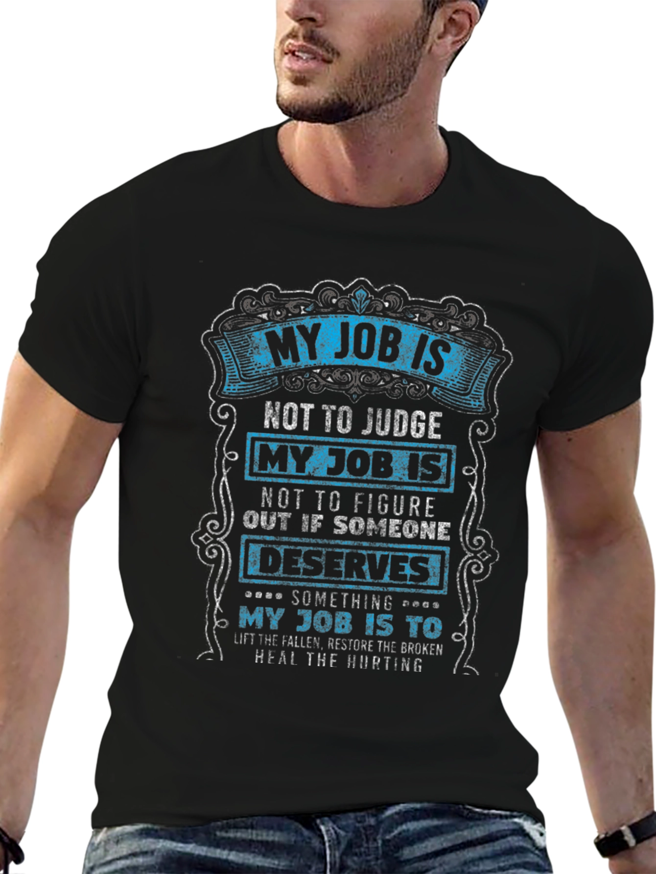 My Job Is T-Shirt: Judge Not Graphic Tee