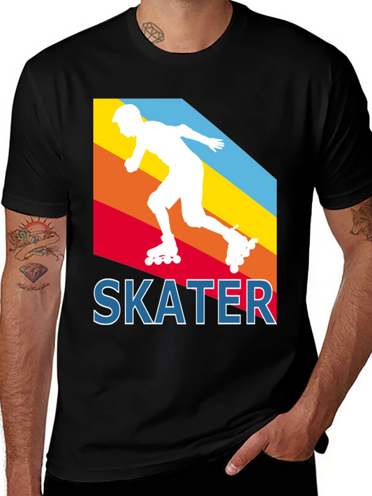 Retro Skater Tee - Vintage Style Inline Skating Shirt
