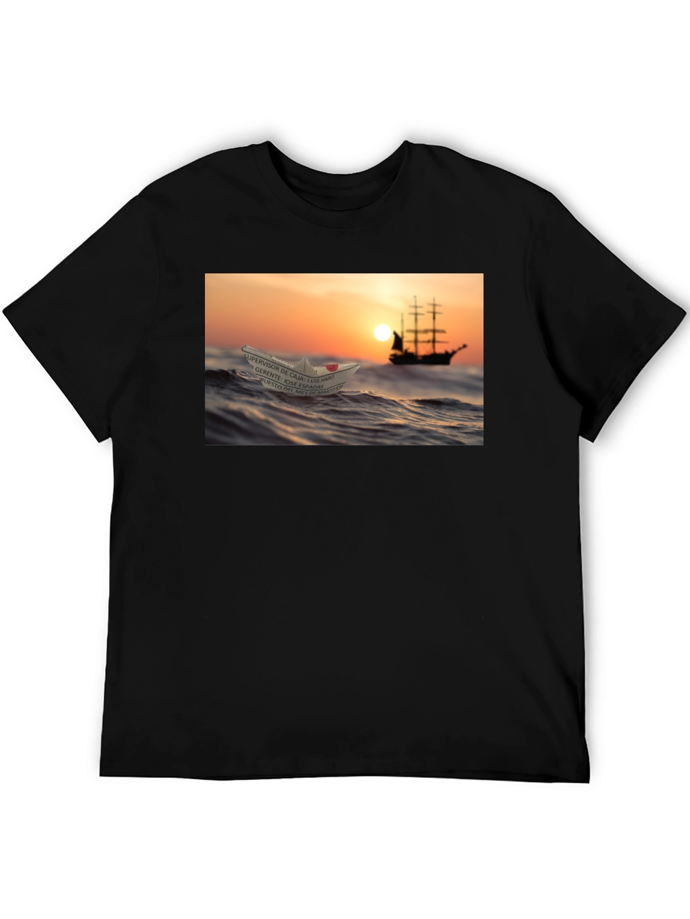 Ocean Dream T-Shirt - Sailboat & Paper Boat Design