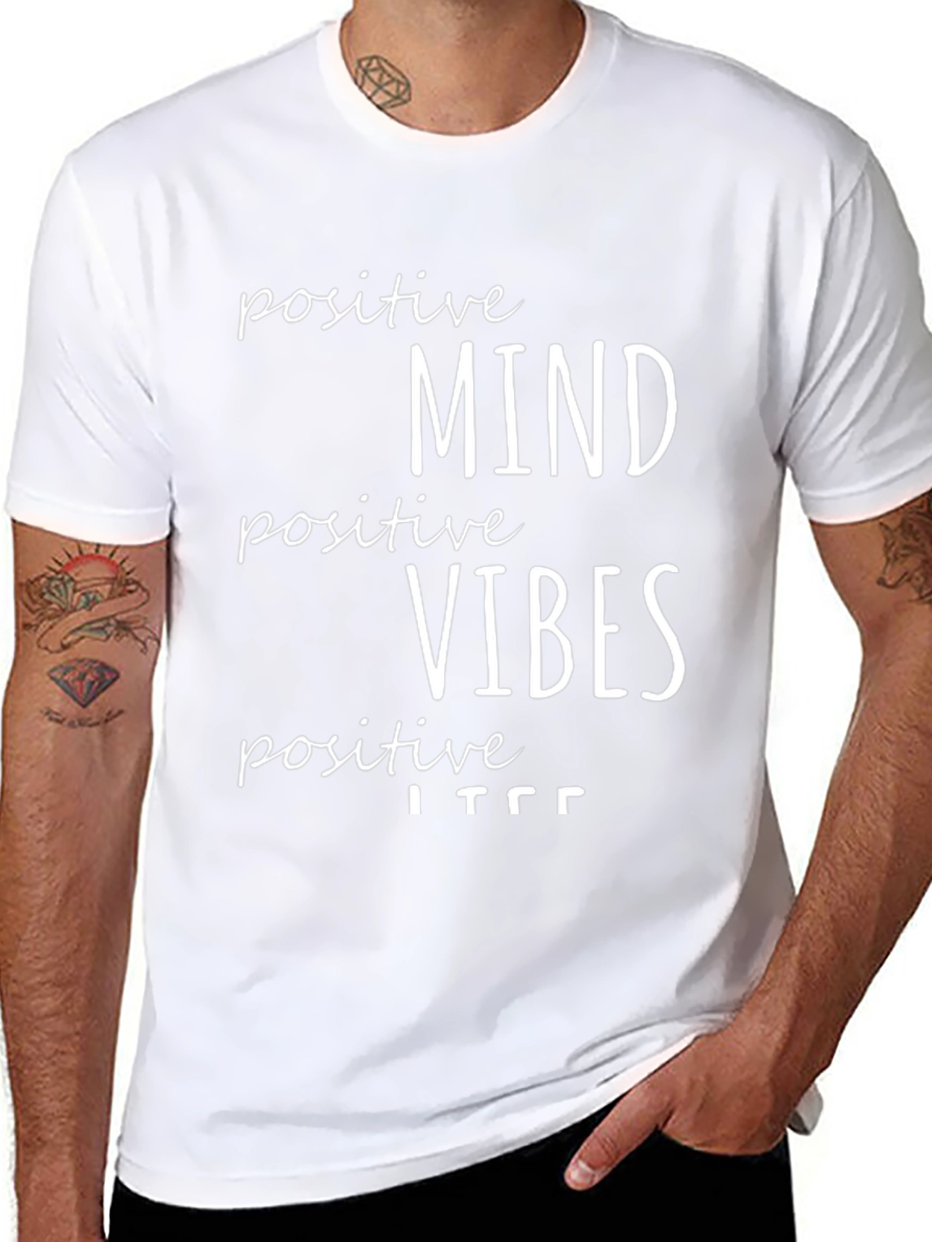Positive Mind Positive Vibes Graphic Tee