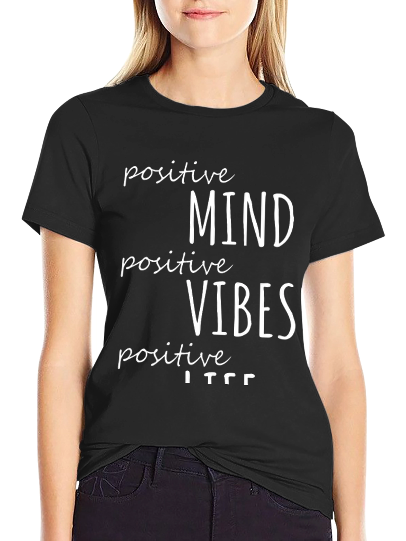 Positive Mind Positive Vibes Graphic Tee
