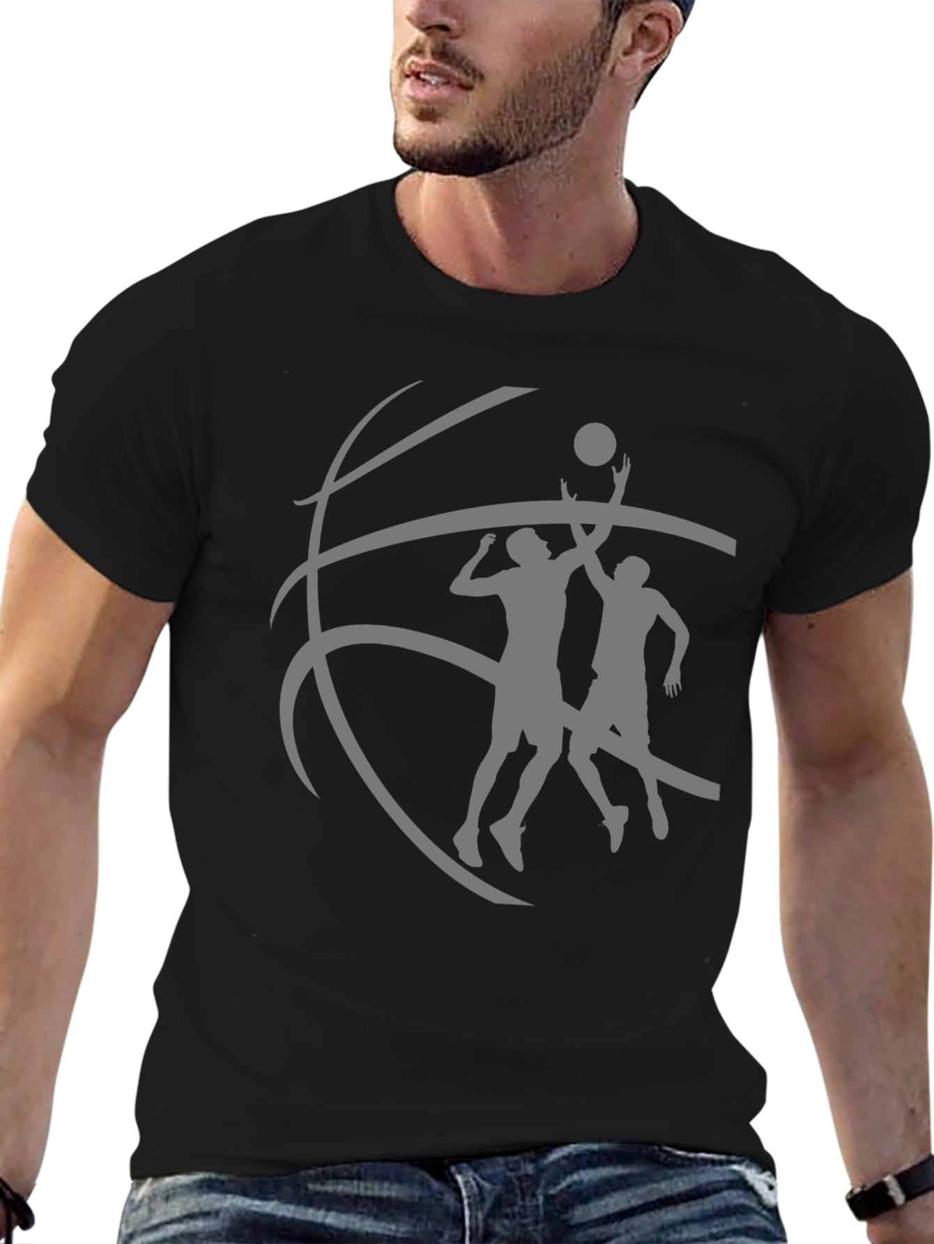 Basketball Player Graphic T-Shirt - Stylish Cotton Tee