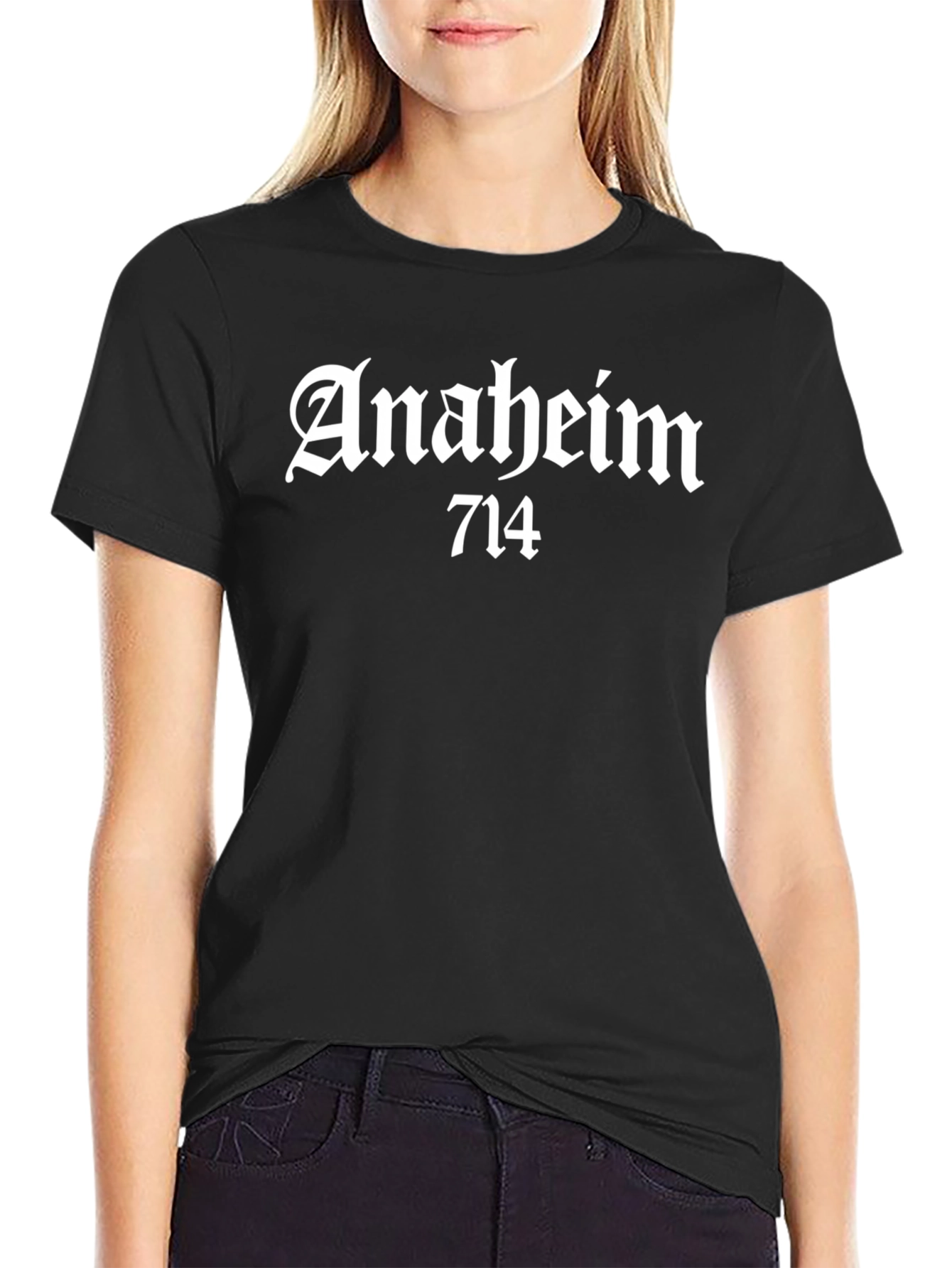 Anaheim 714 Black T-Shirt