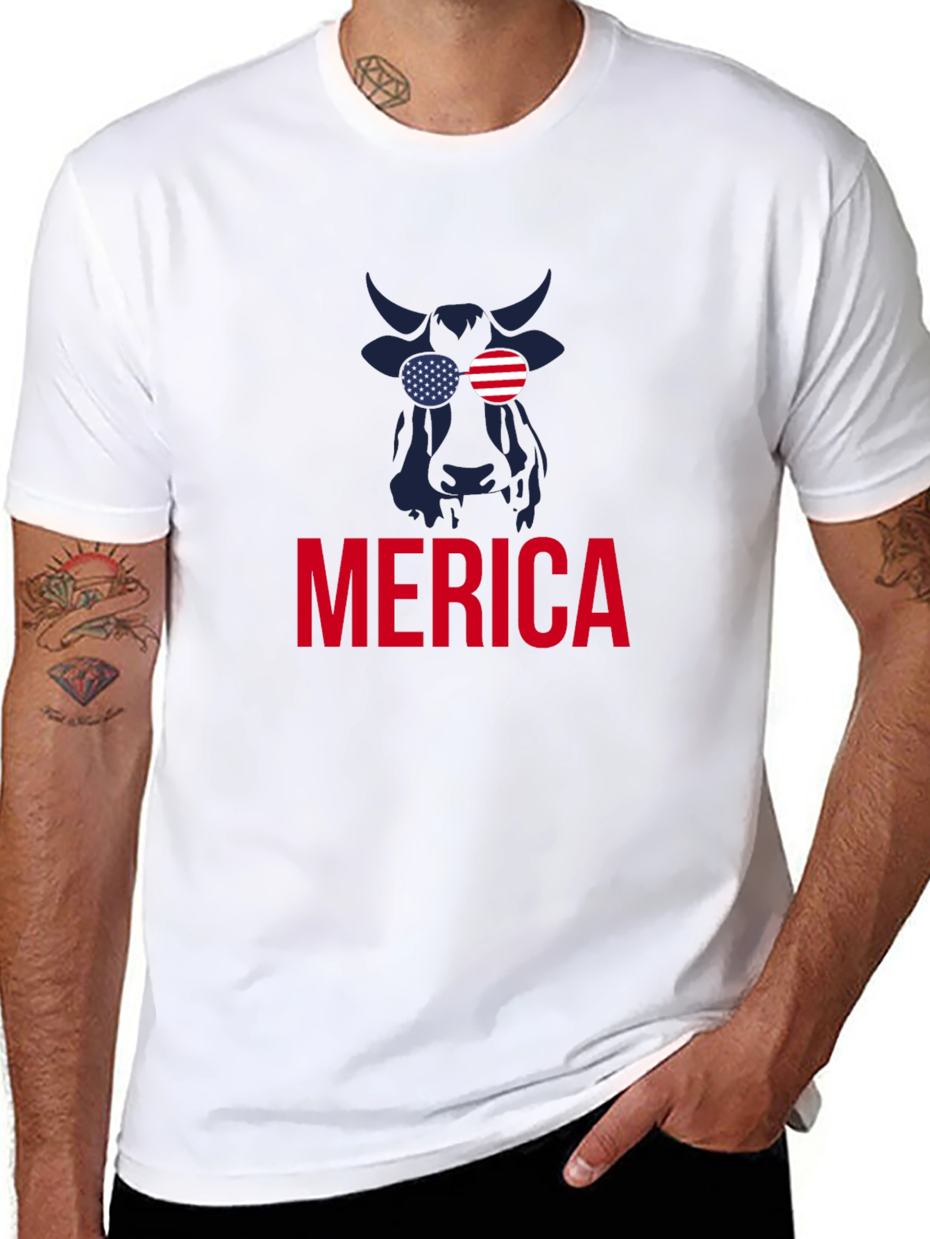 Americana Bull Graphic T-Shirt