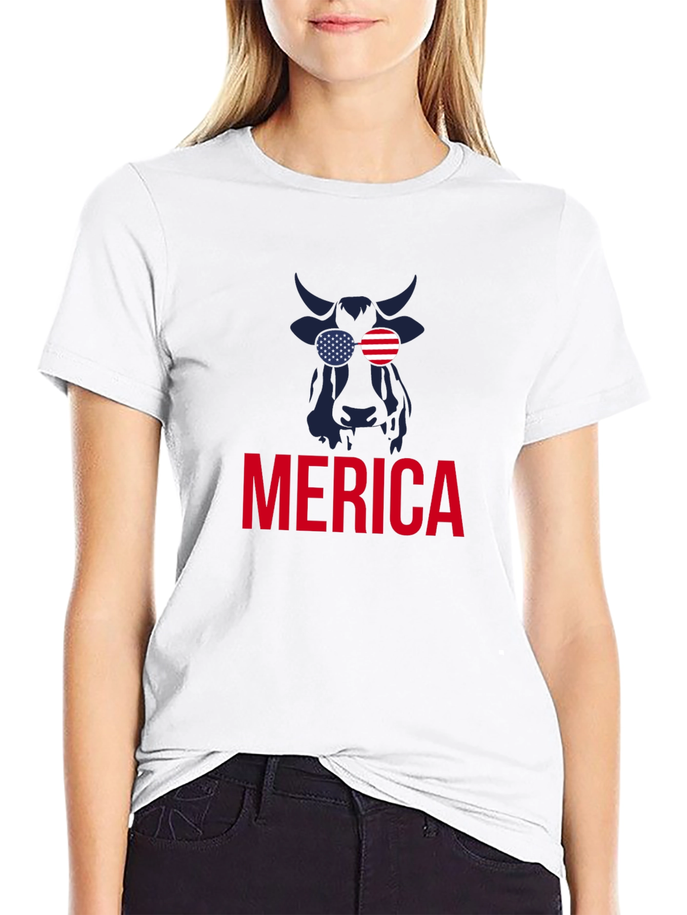 Americana Bull Graphic T-Shirt