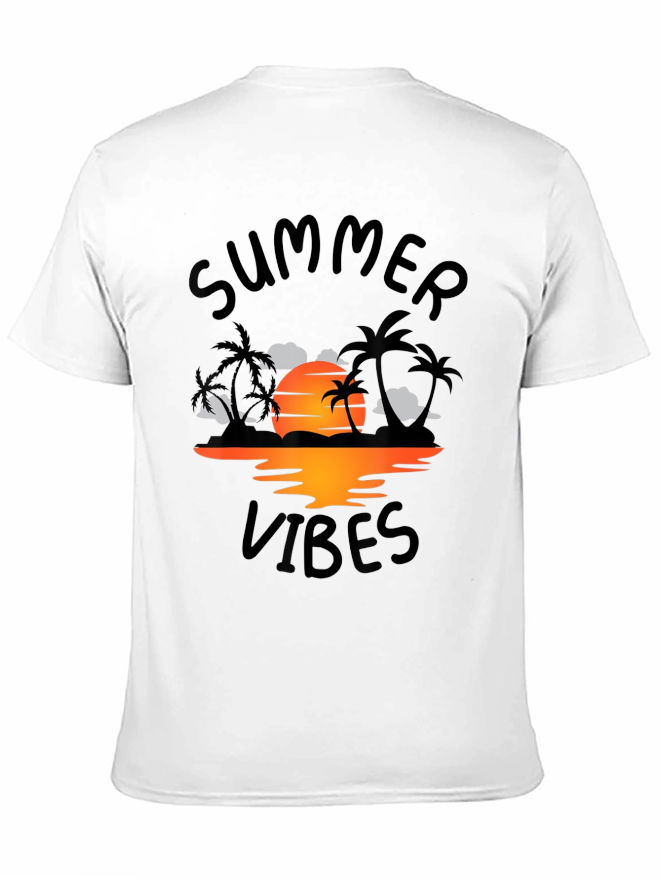 Summer Vibes Graphic Tee - Black T-Shirt