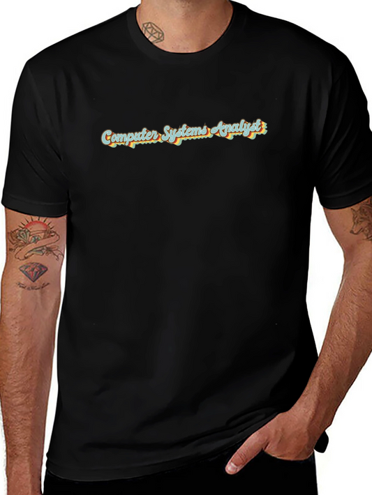Computer Systems Analyst Retro Graphic Tee