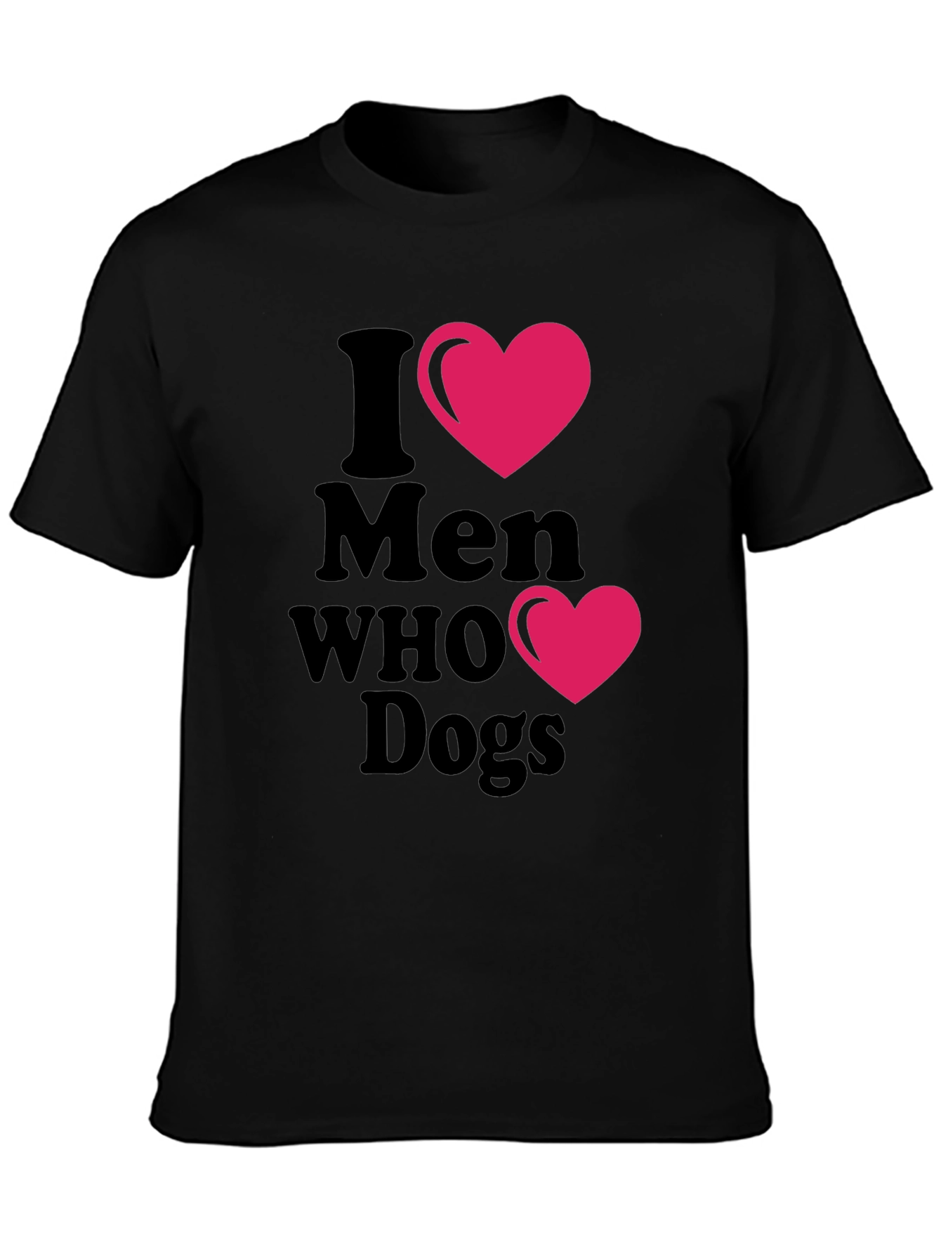 I Heart Men Who Love Dogs T-Shirt – Fun Dog Lover Tee