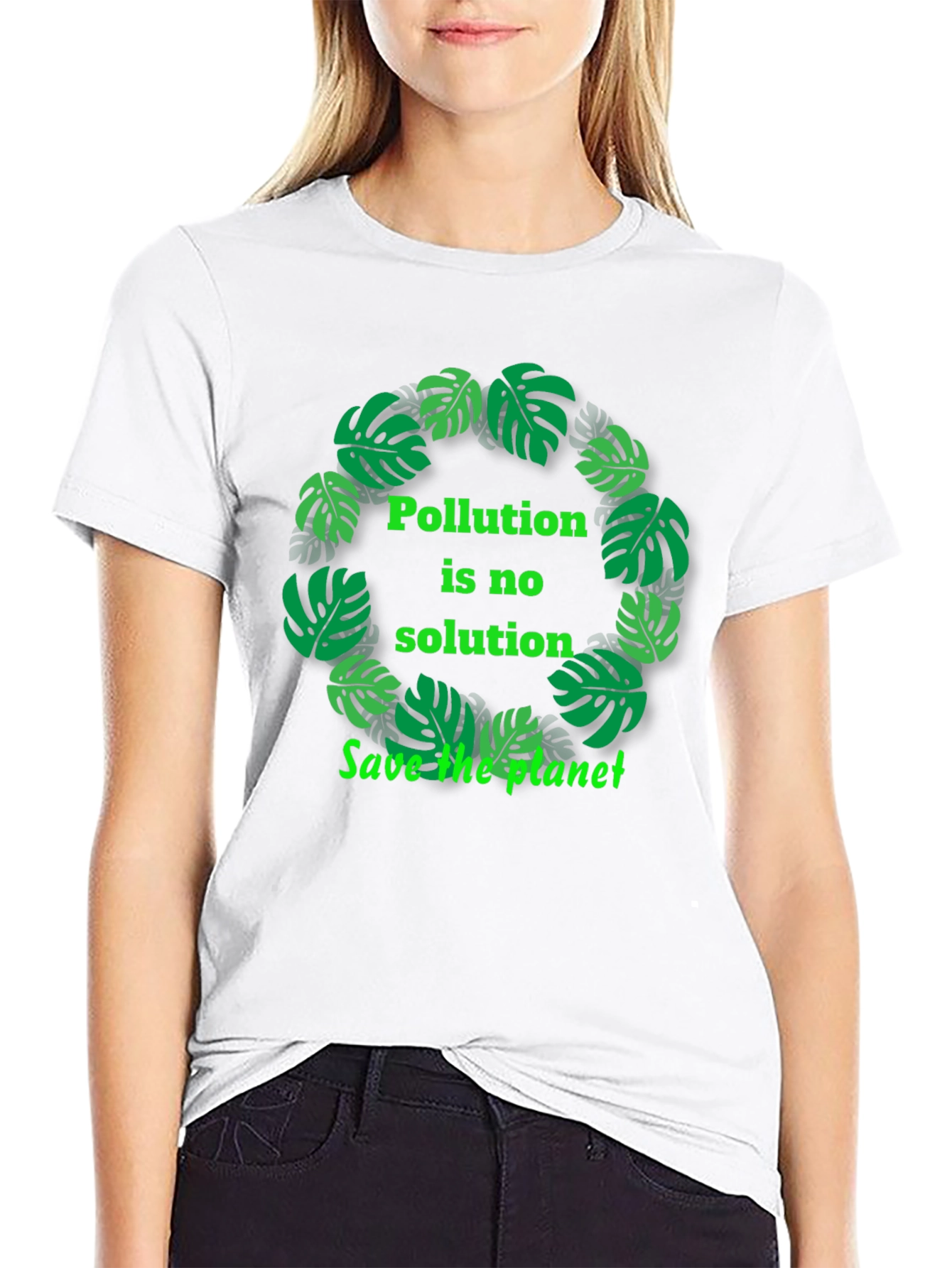 Eco-Friendly Black T-Shirt - Save the Planet
