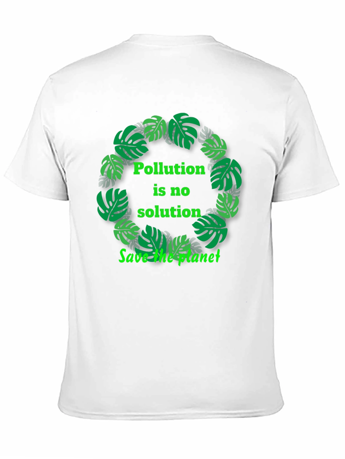 Eco-Friendly Black T-Shirt - Save the Planet