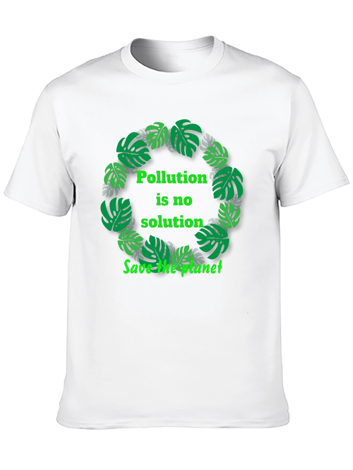 Eco-Friendly Black T-Shirt - Save the Planet