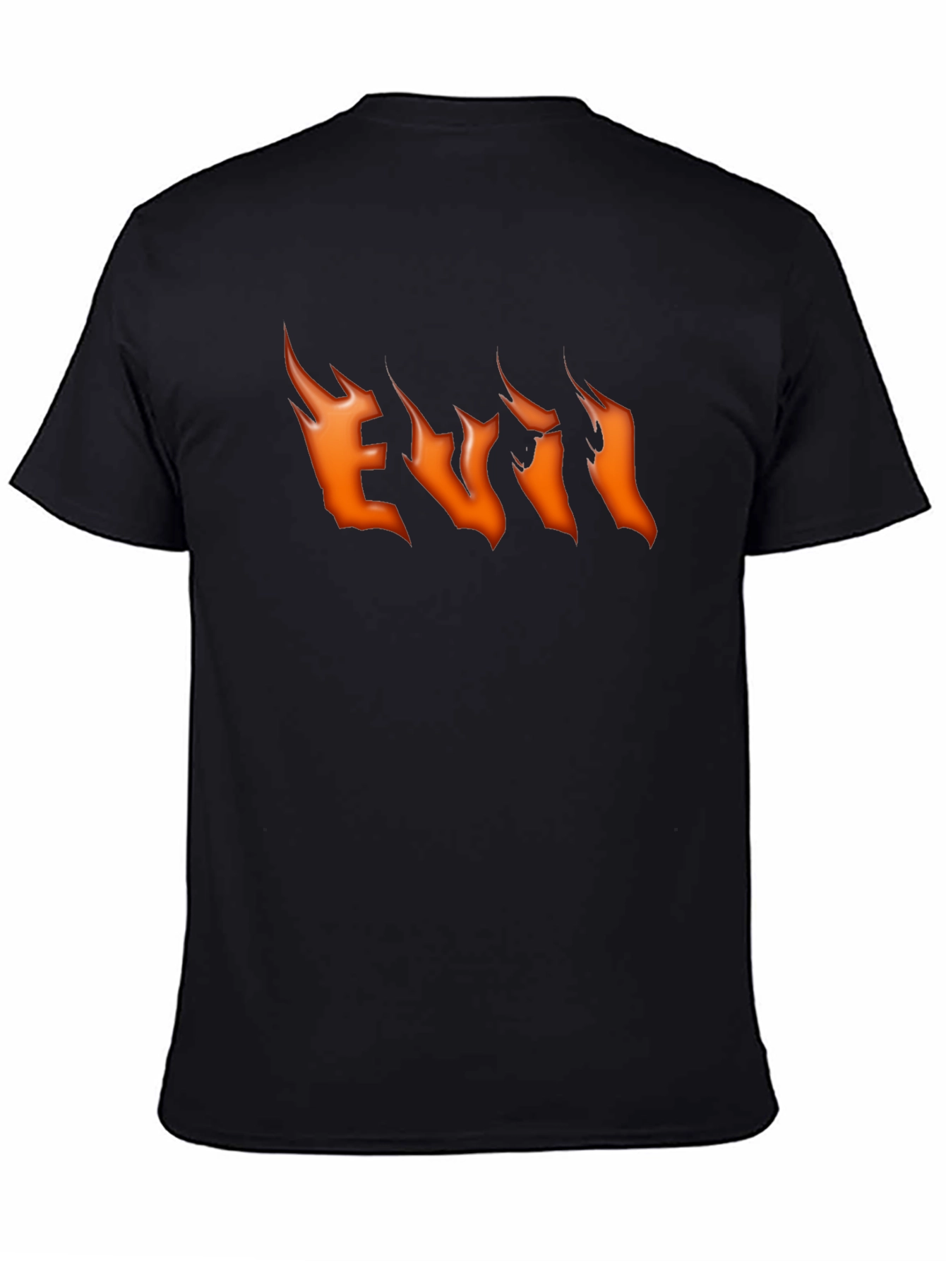 Evil Flames Graphic Black T-Shirt