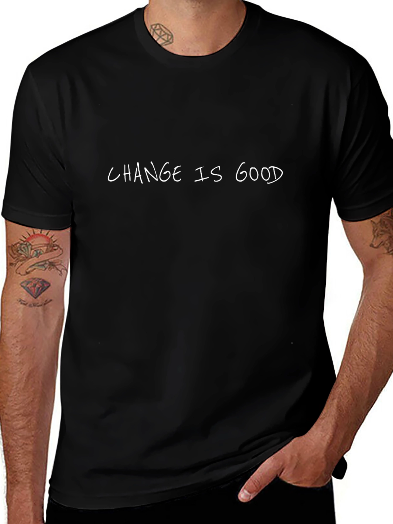 Change is Good Black T-Shirt - Casual Comfort
