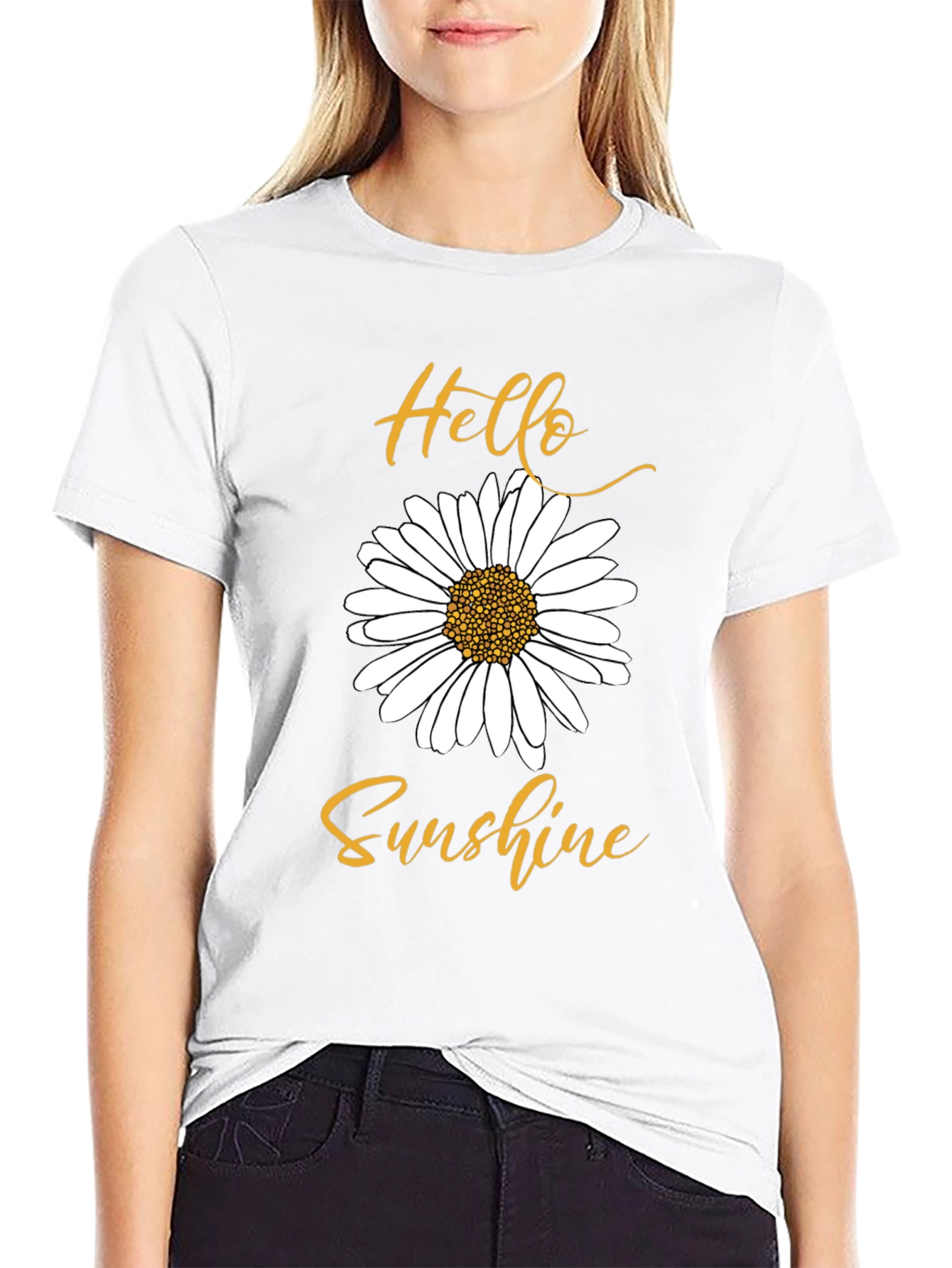 Hello Sunshine Daisy Graphic Tee