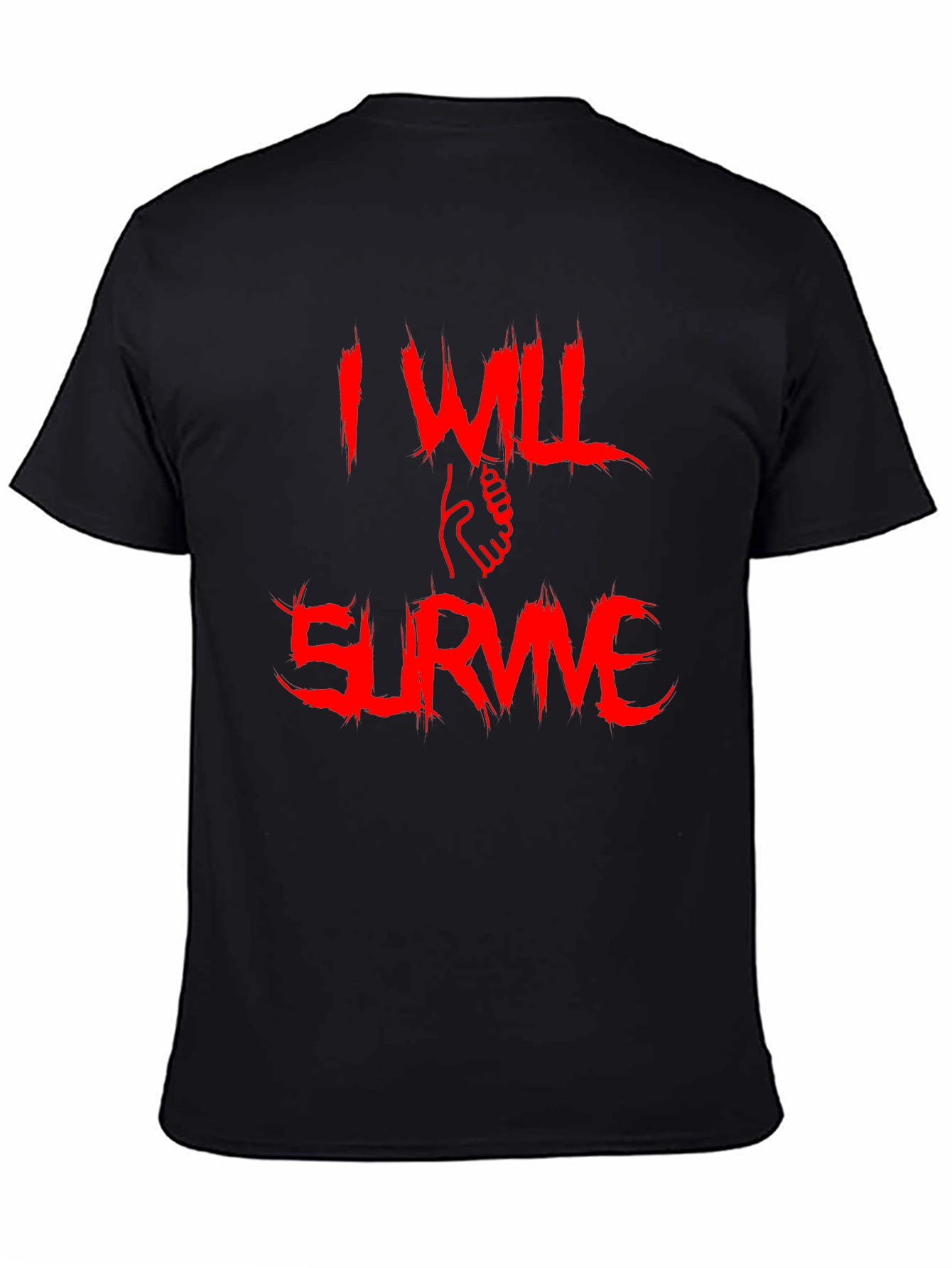 I Will Survive Graphic Tee - Bold Red Print