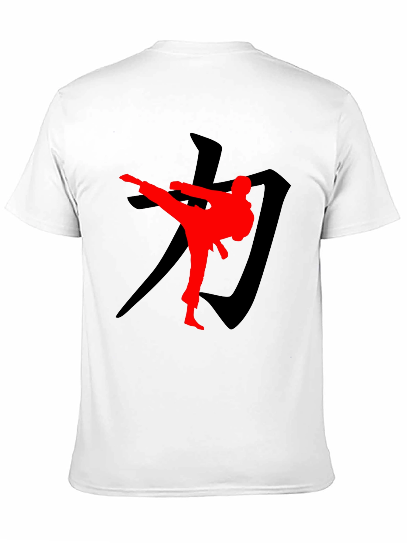 Karate Kick Graphic T-Shirt - Black Martial Arts Tee