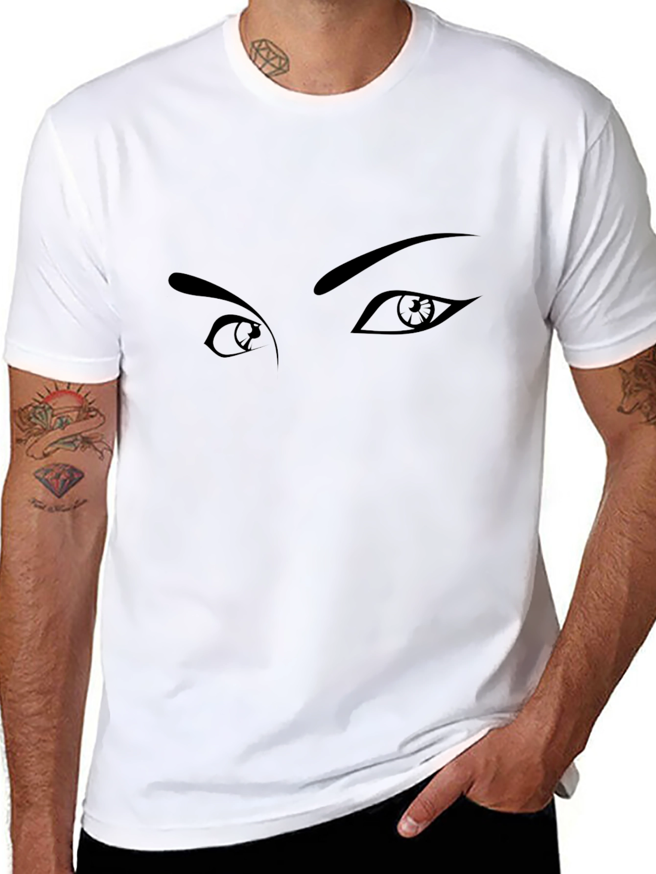 Mysterious Eyes Graphic T-Shirt | Abstract Eye Art Tee | Aesthetic Graphic Shirt | Gift for Art Lovers | Free Shipping $50+