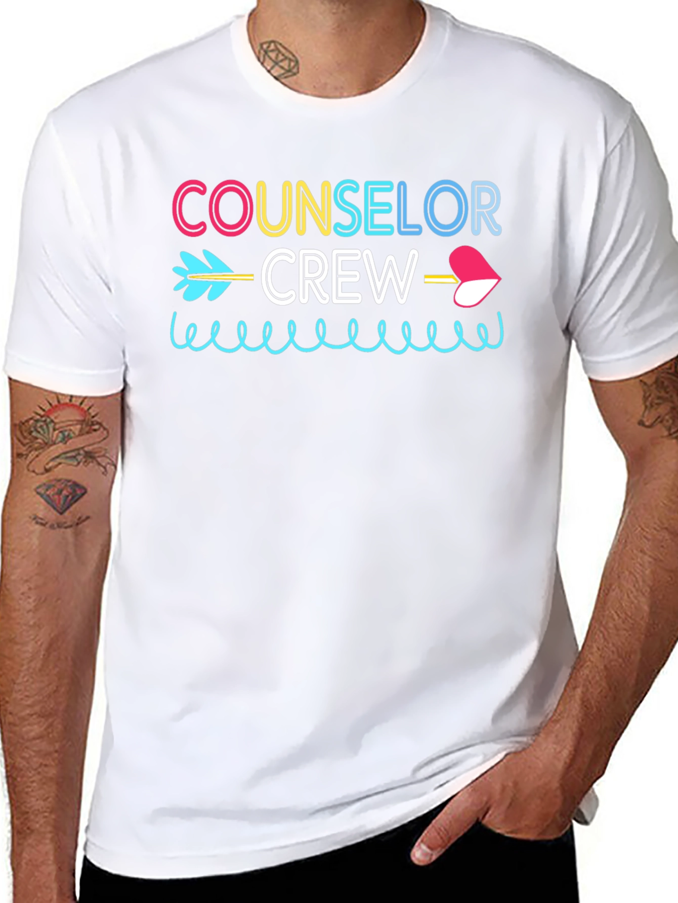 Counselor Crew Arrow Graphic T-Shirt