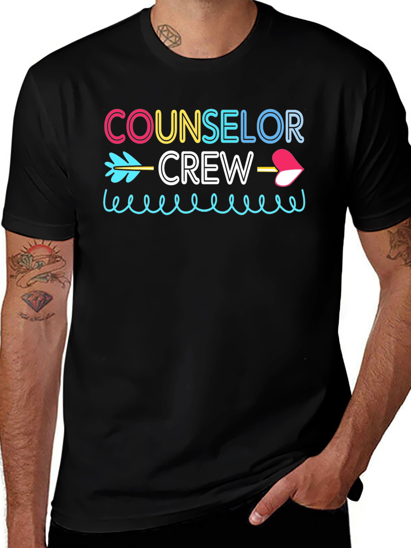 Counselor Crew Arrow Graphic T-Shirt